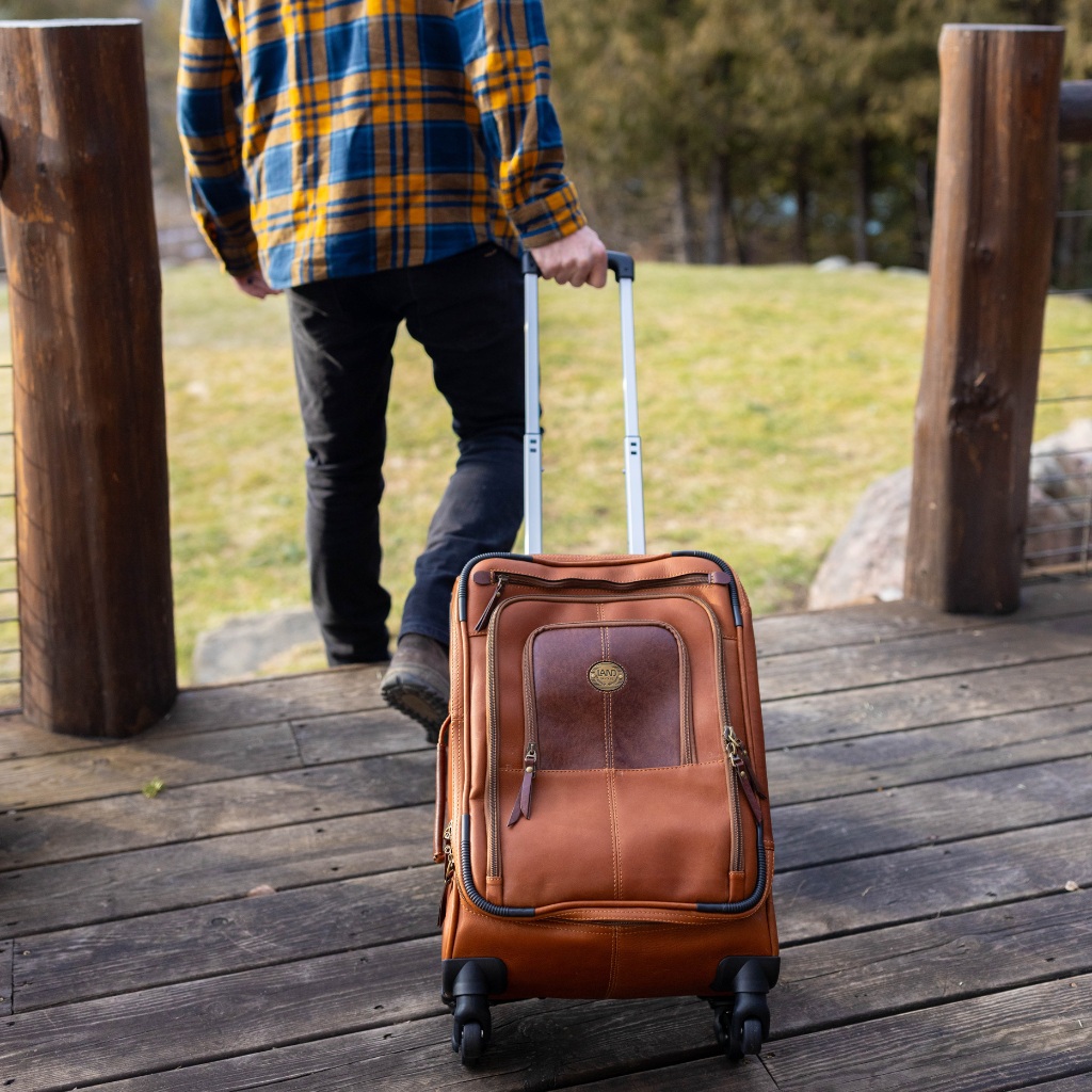 Alfa Spinner Carry On, Carry On | LAND Leather Goods