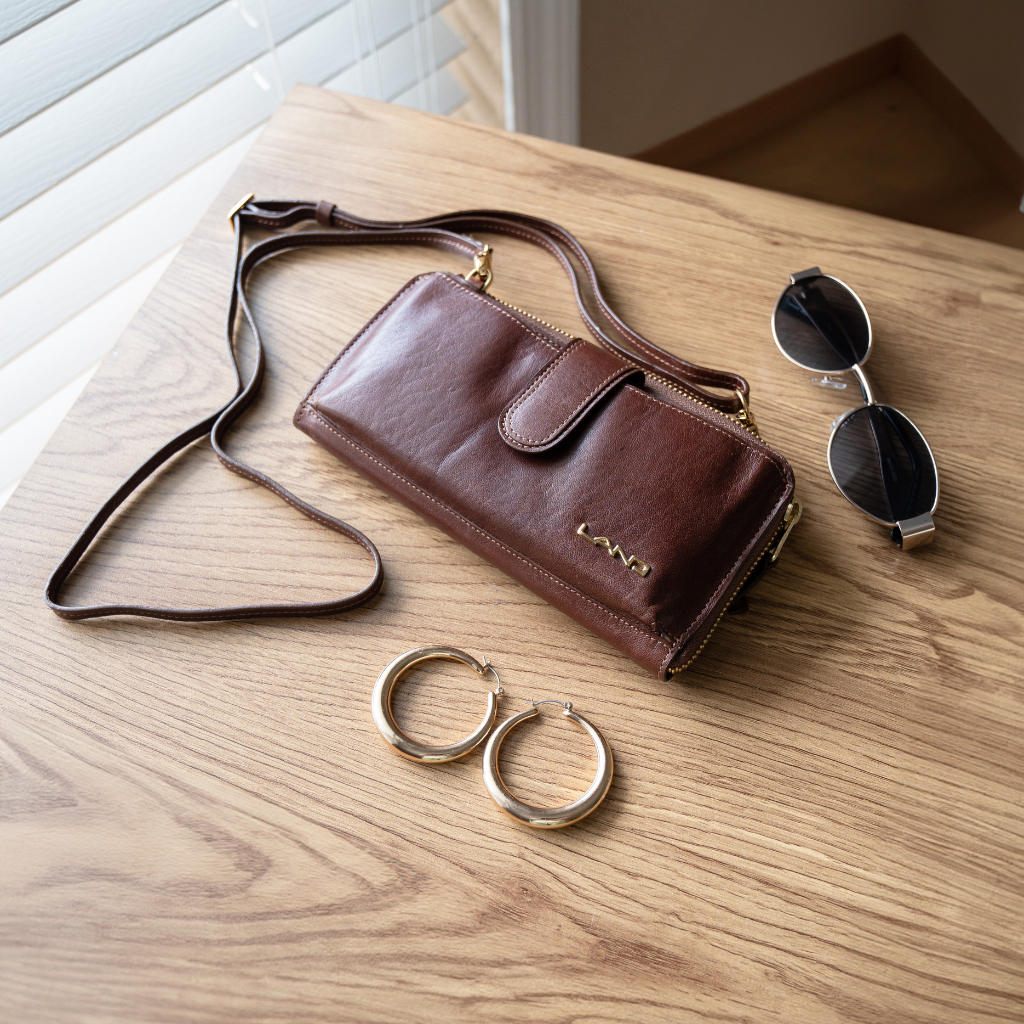 Napa Convertible Wallet & Crossover, Crossover Bag | LAND Leather Goods