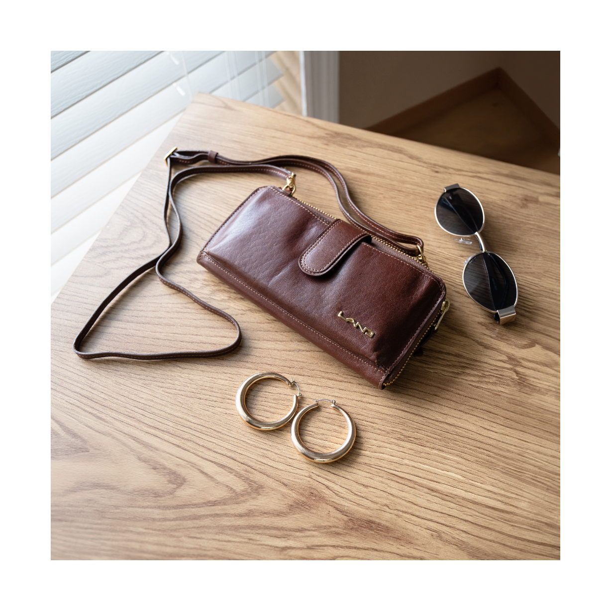 Napa Convertible Wallet & Crossover, Crossover Bag | LAND Leather Goods