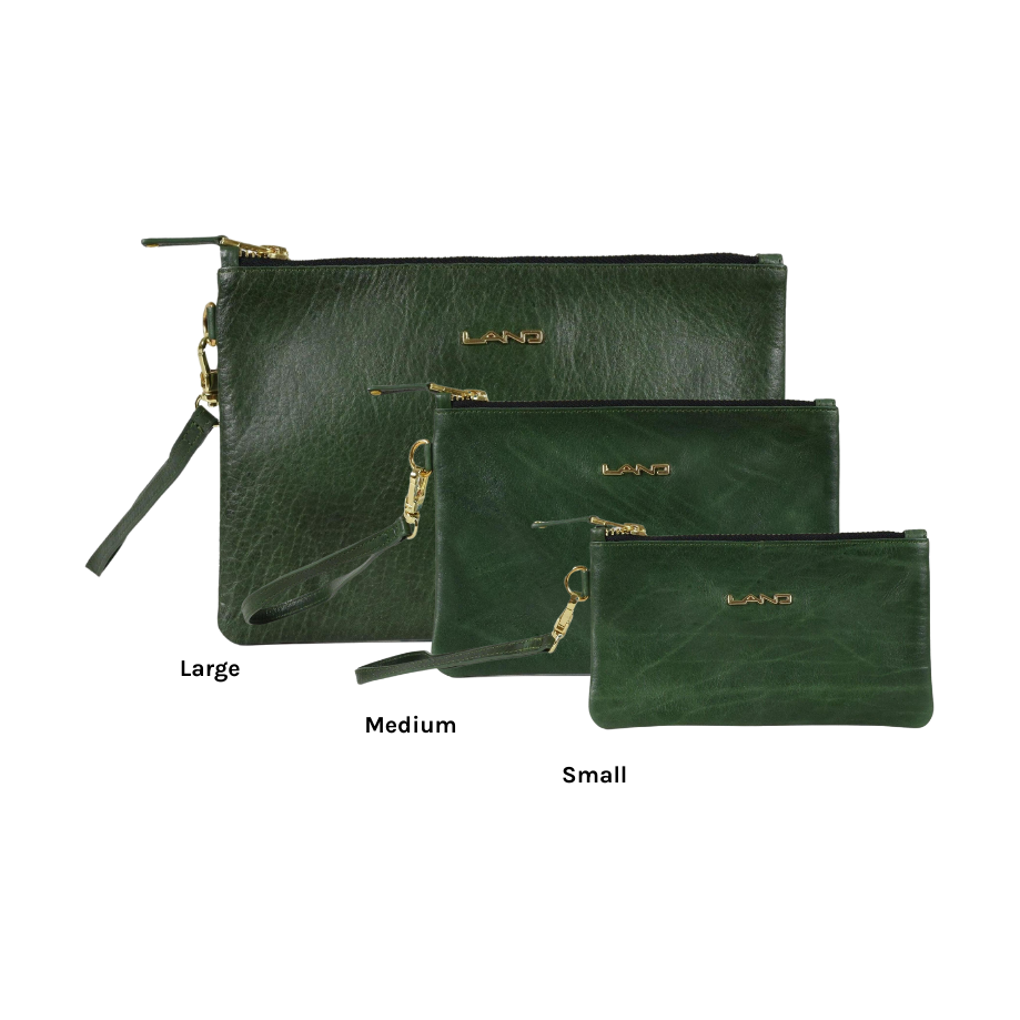 Ladies London Clutch, Wristlet | LAND Leather Goods