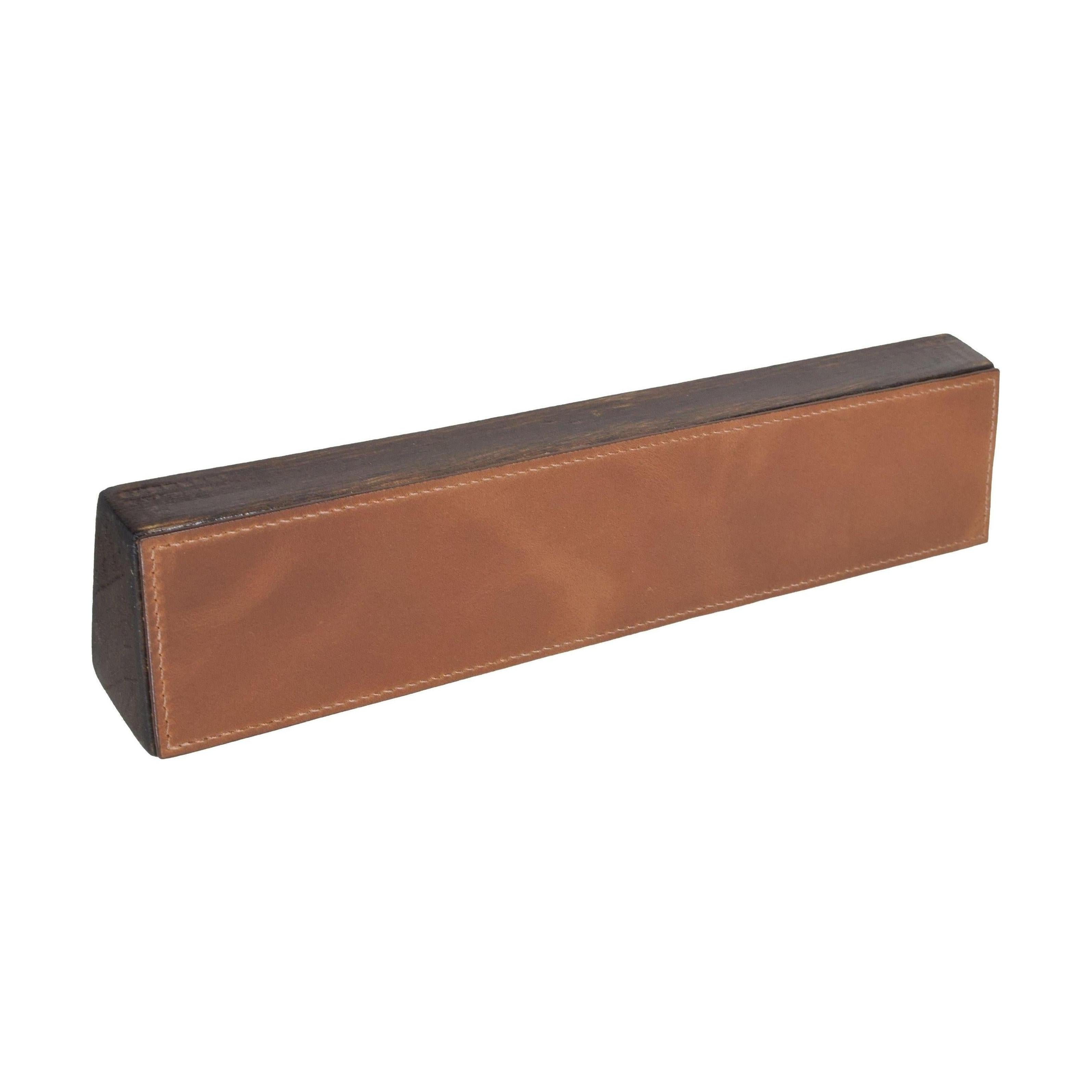 Customizable Leather Name Plate, Name Plate | LAND Leather Goods