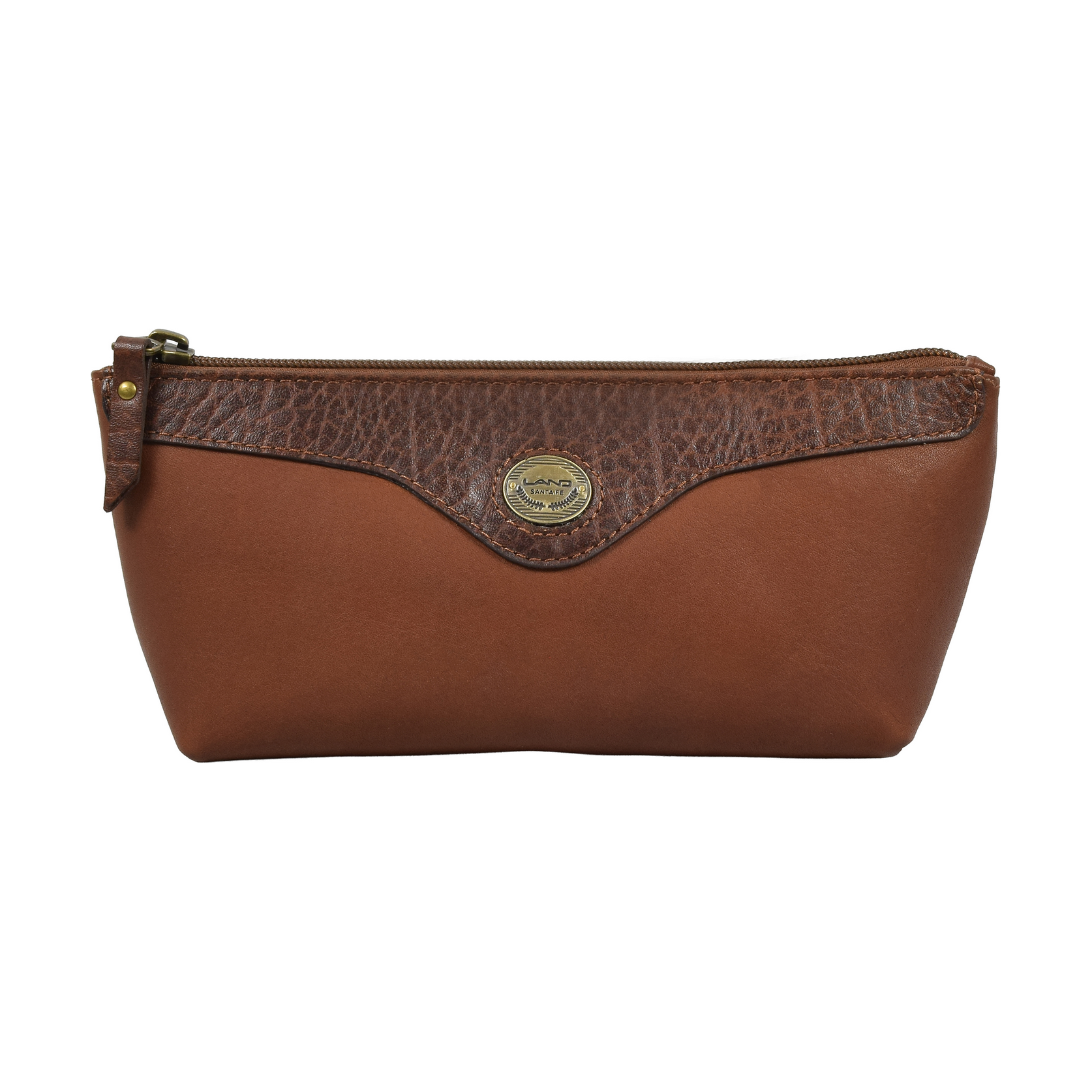 Zippered Cosmetic Case, Cosmetic Pouch | LAND Leather Goods