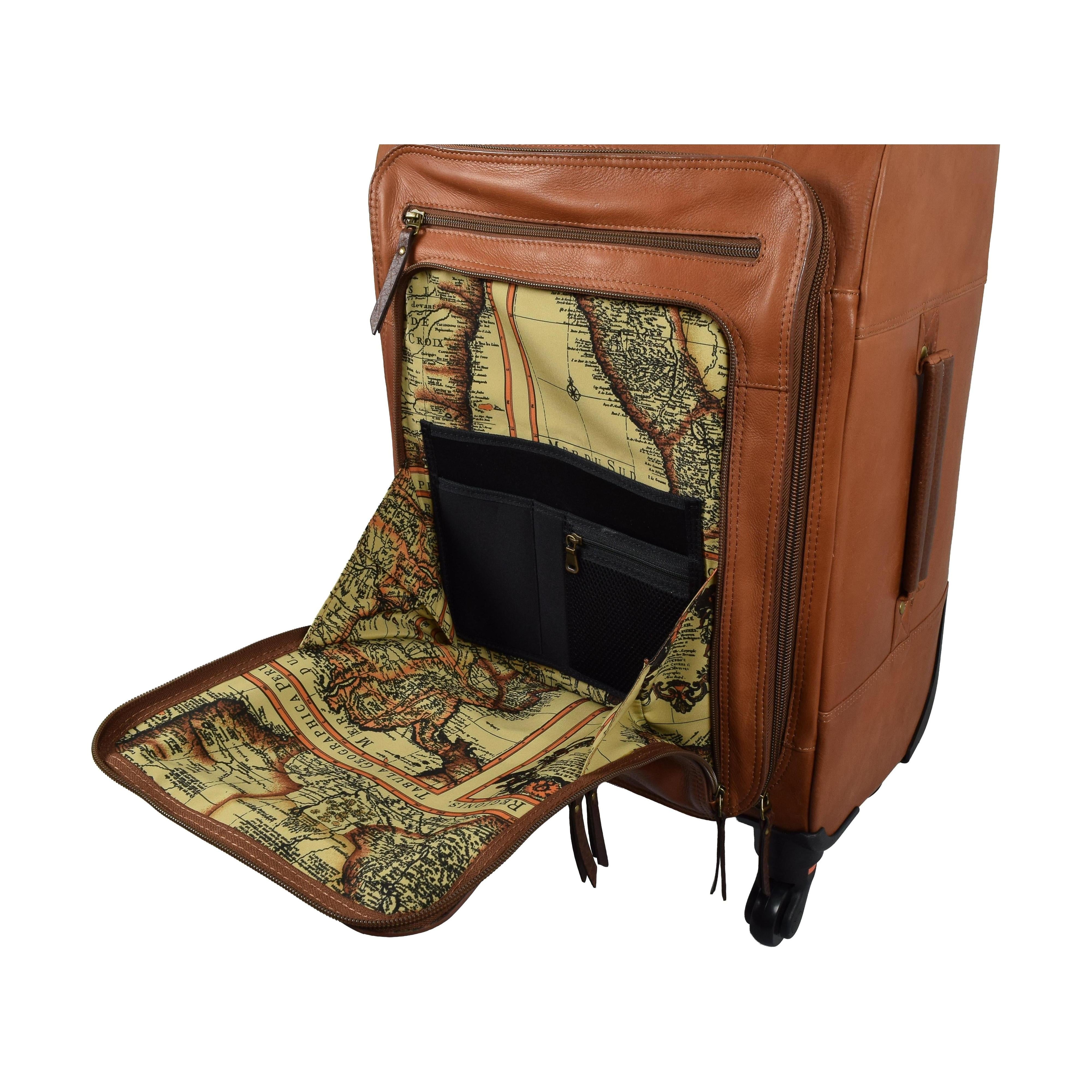 Alfa 22" Spinner Carry On, Carry On Luggage | LAND Leather Goods