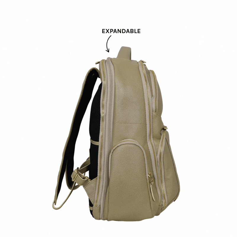 The Kenai Expandable Travel Backpack, Backpack | LAND Leather Goods