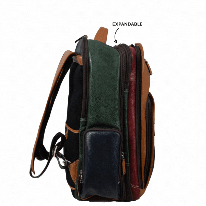 The Expandable Backpack, Backpack | LAND Leather Goods