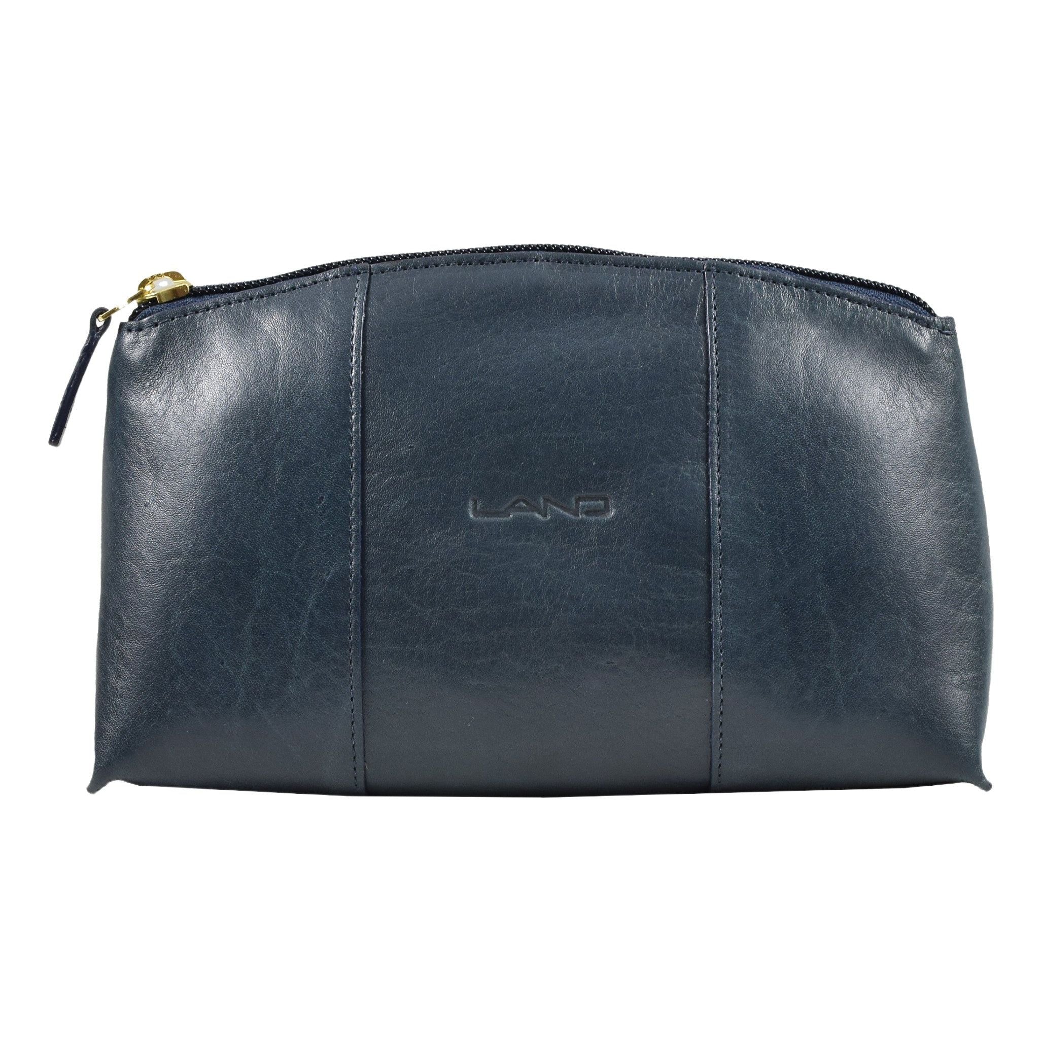 Cosmetic Pouch With Mirror, Cosmetic Pouch | LAND Leather Goods