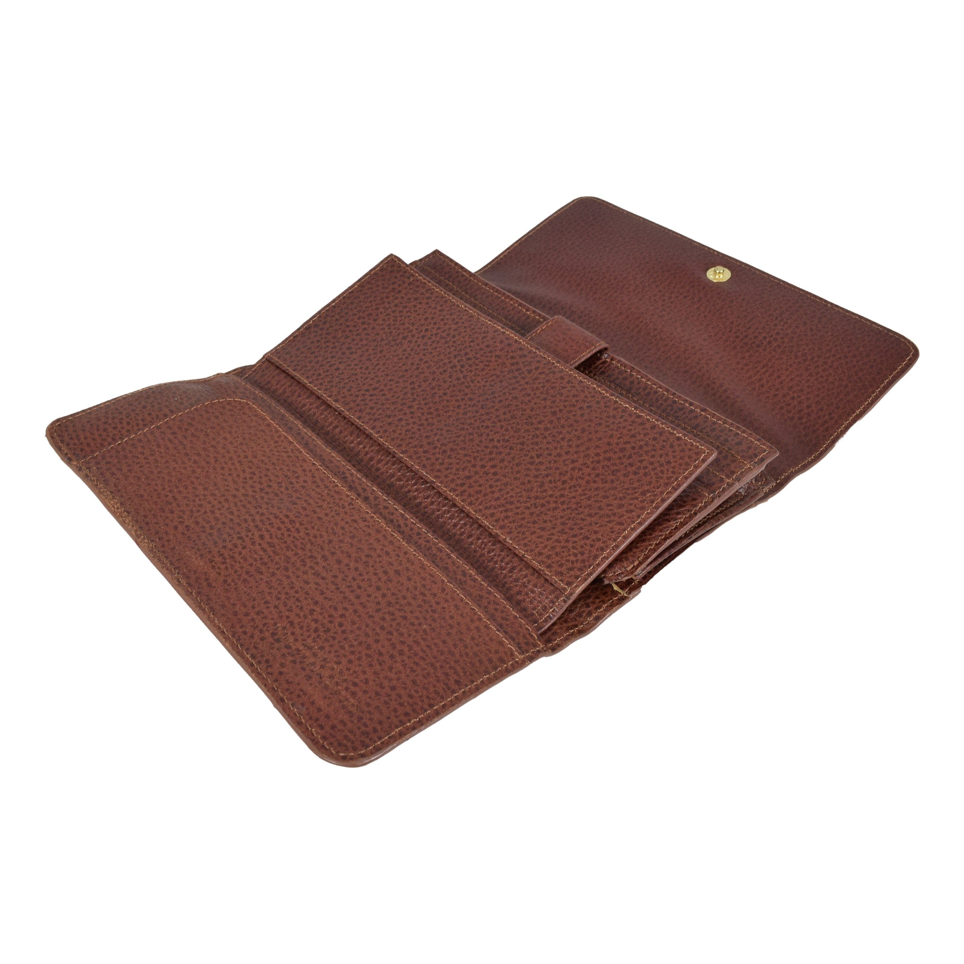 Double Snap Checkbook Wallet, Wallet | LAND Leather Goods