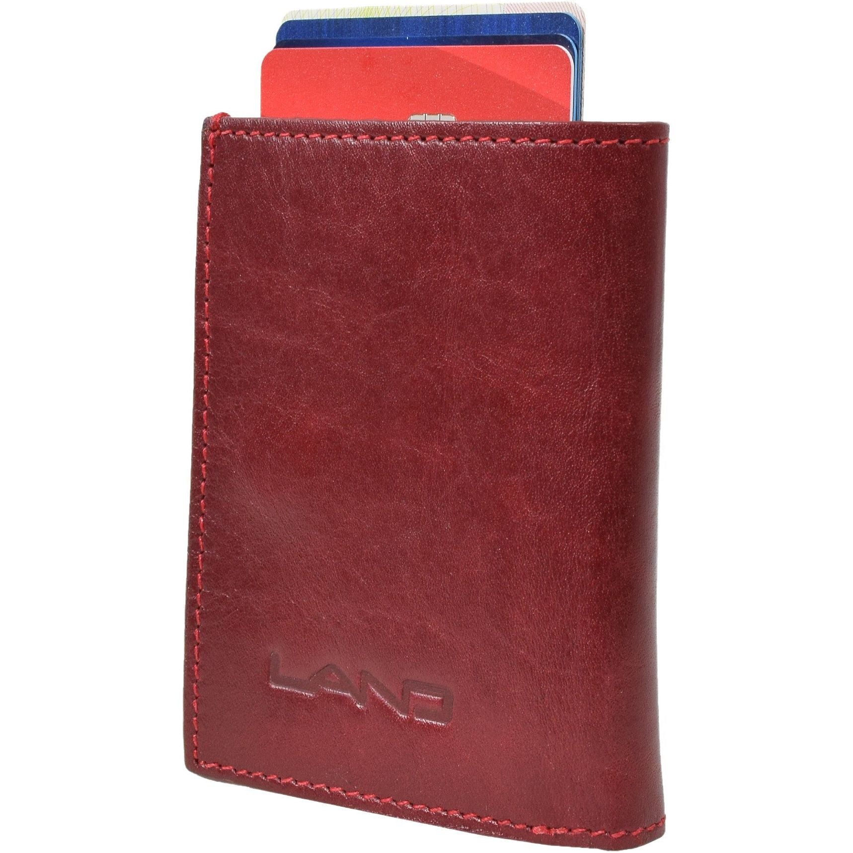 Pop Up Card Case, Wallet | LAND Leather Goods