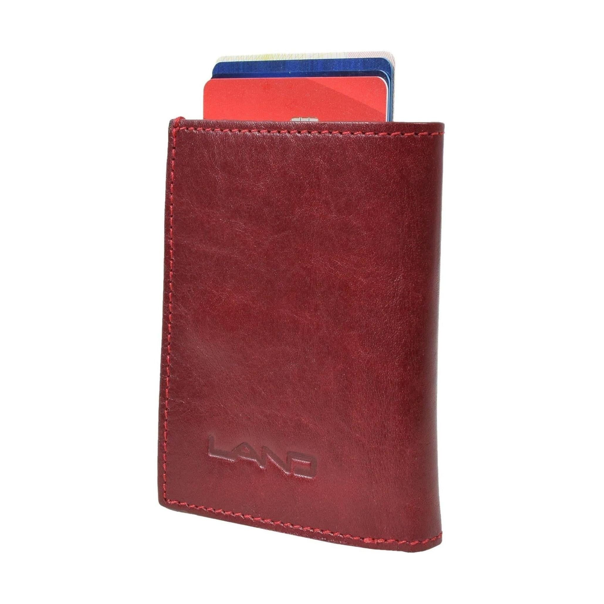 Pop Up Card Case, Wallet | LAND Leather Goods