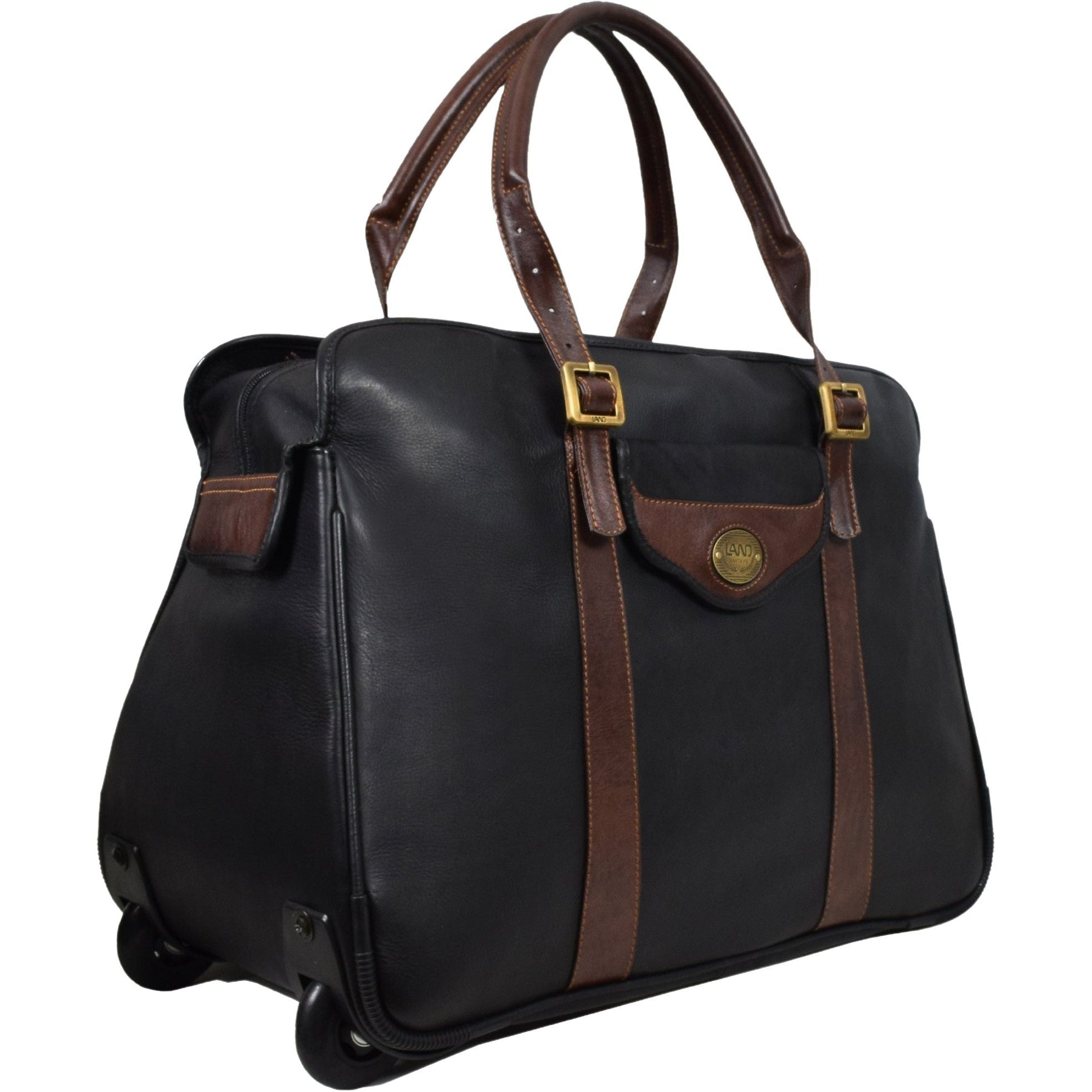 Rolling Weekender, Wheeled Luggage | LAND Leather Goods