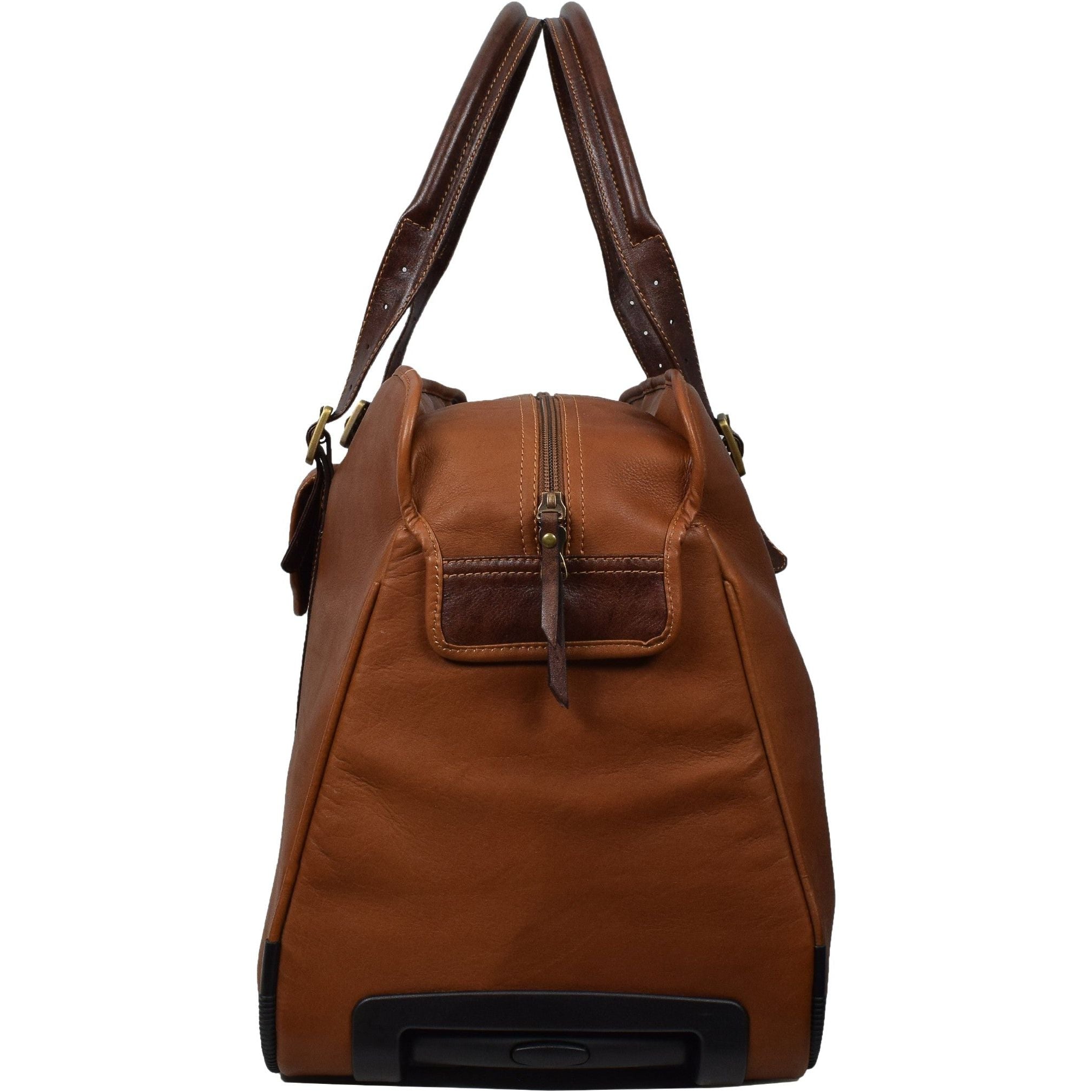 Rolling Weekender, Wheeled Luggage | LAND Leather Goods