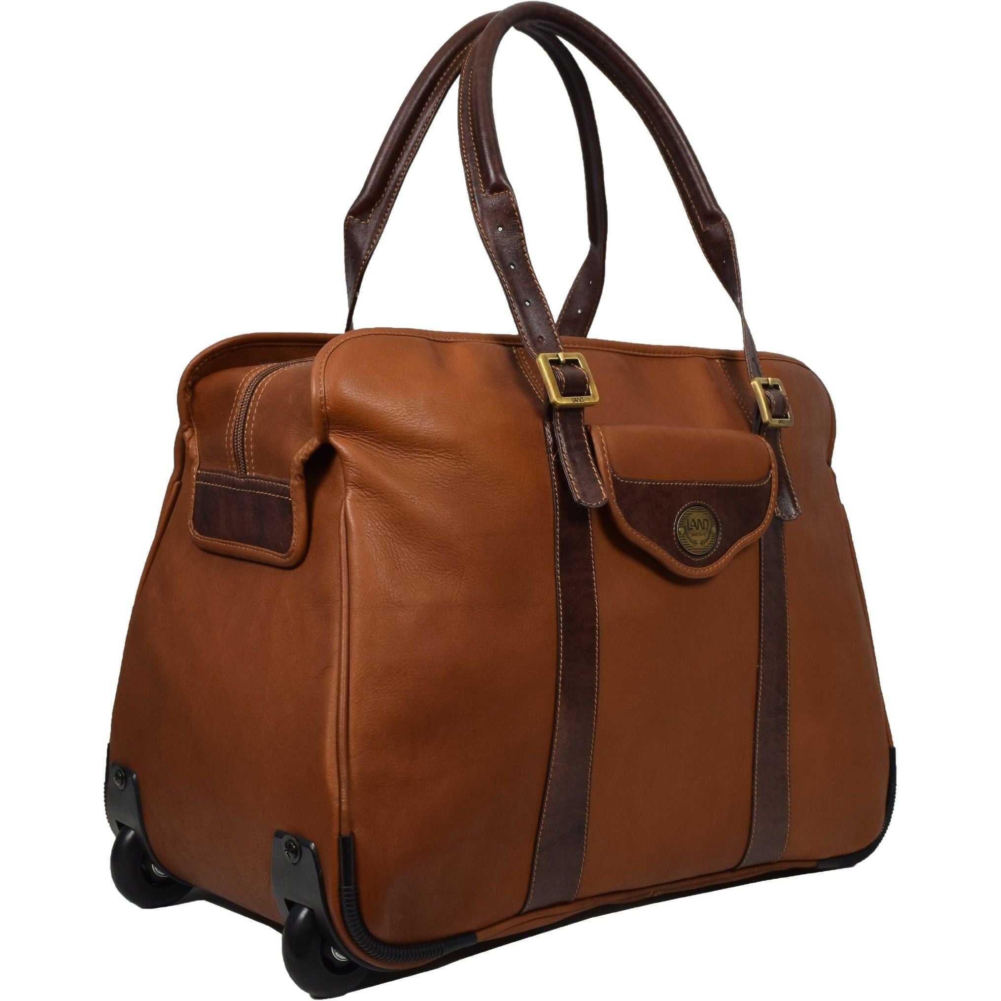 Rolling Weekender, Wheeled Luggage | LAND Leather Goods