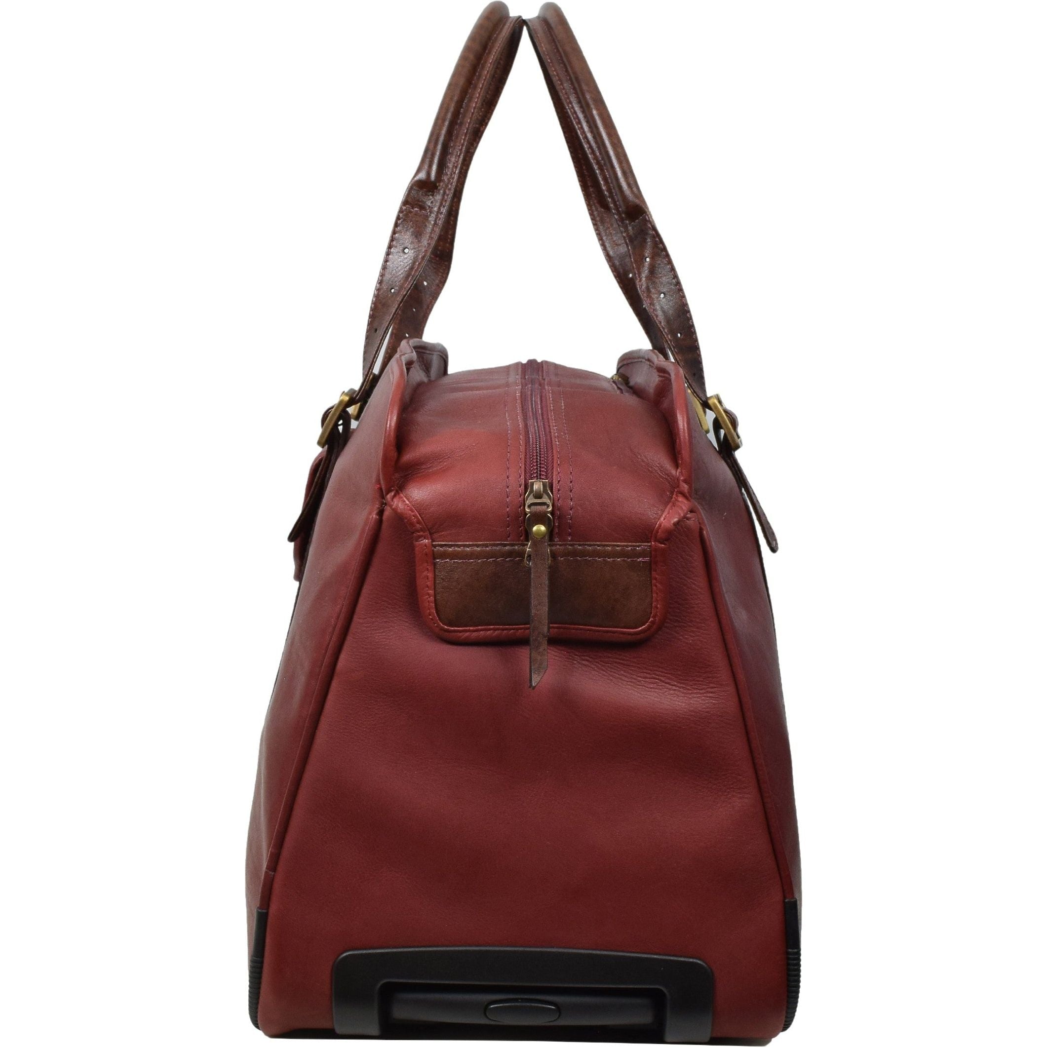 Rolling Weekender, Wheeled Luggage | LAND Leather Goods