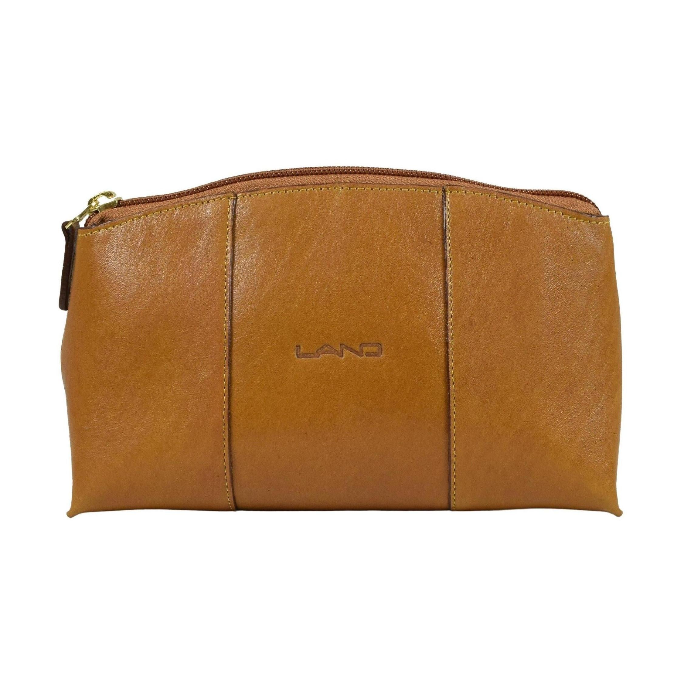 Cosmetic Pouch With Mirror, Cosmetic Pouch | LAND Leather Goods