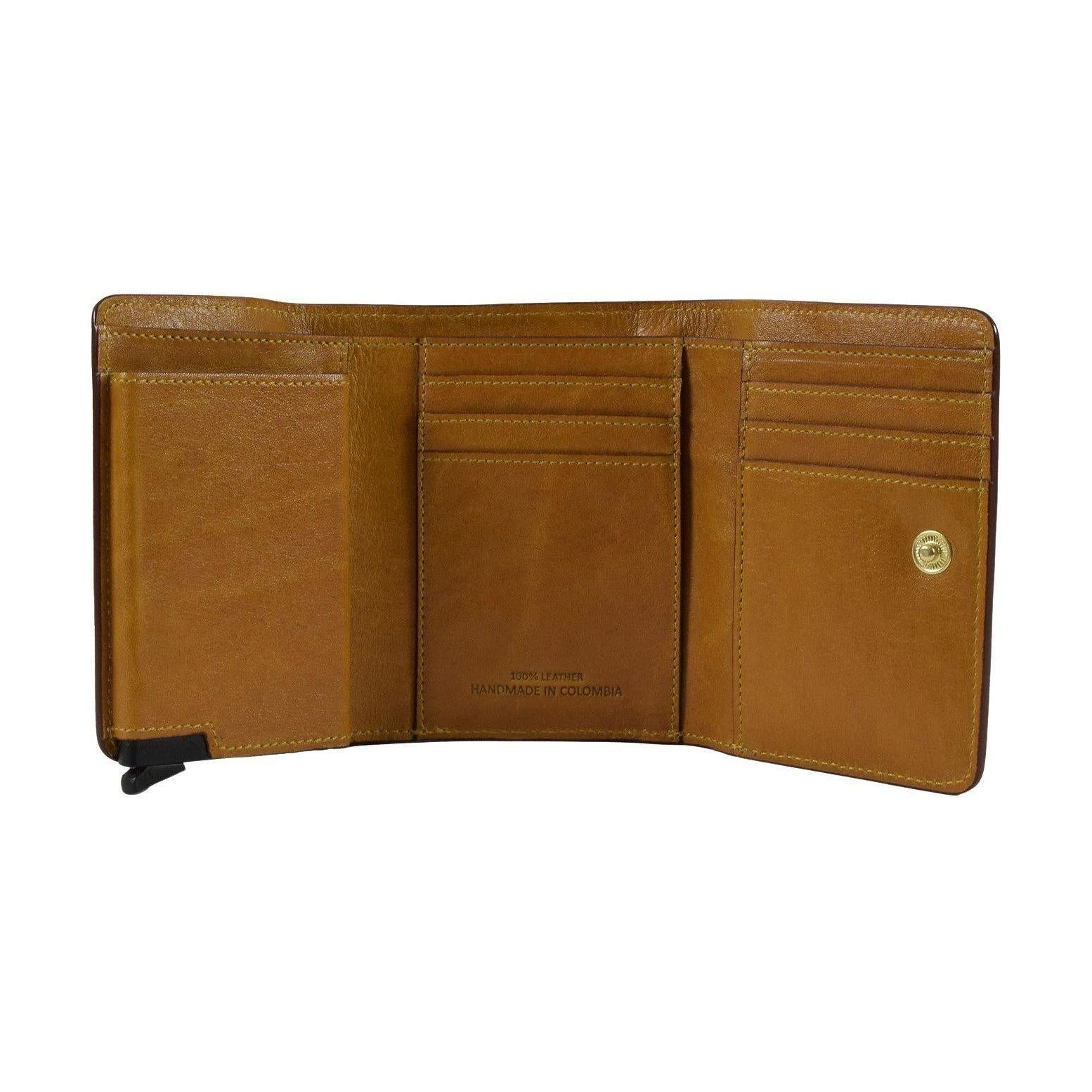 Ladies Pop Up Card Wallet, Wallet | LAND Leather Goods