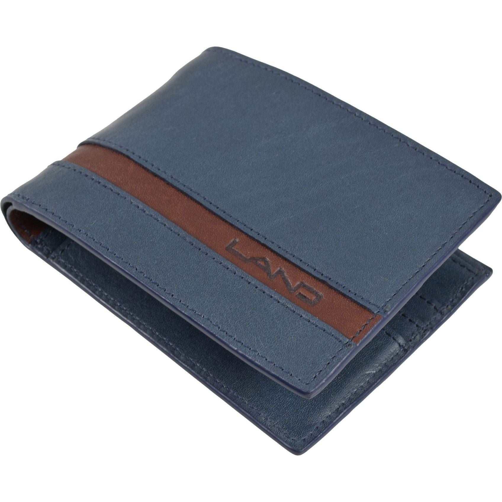 Two Tone Men's Wallet, Wallet | LAND Leather Goods