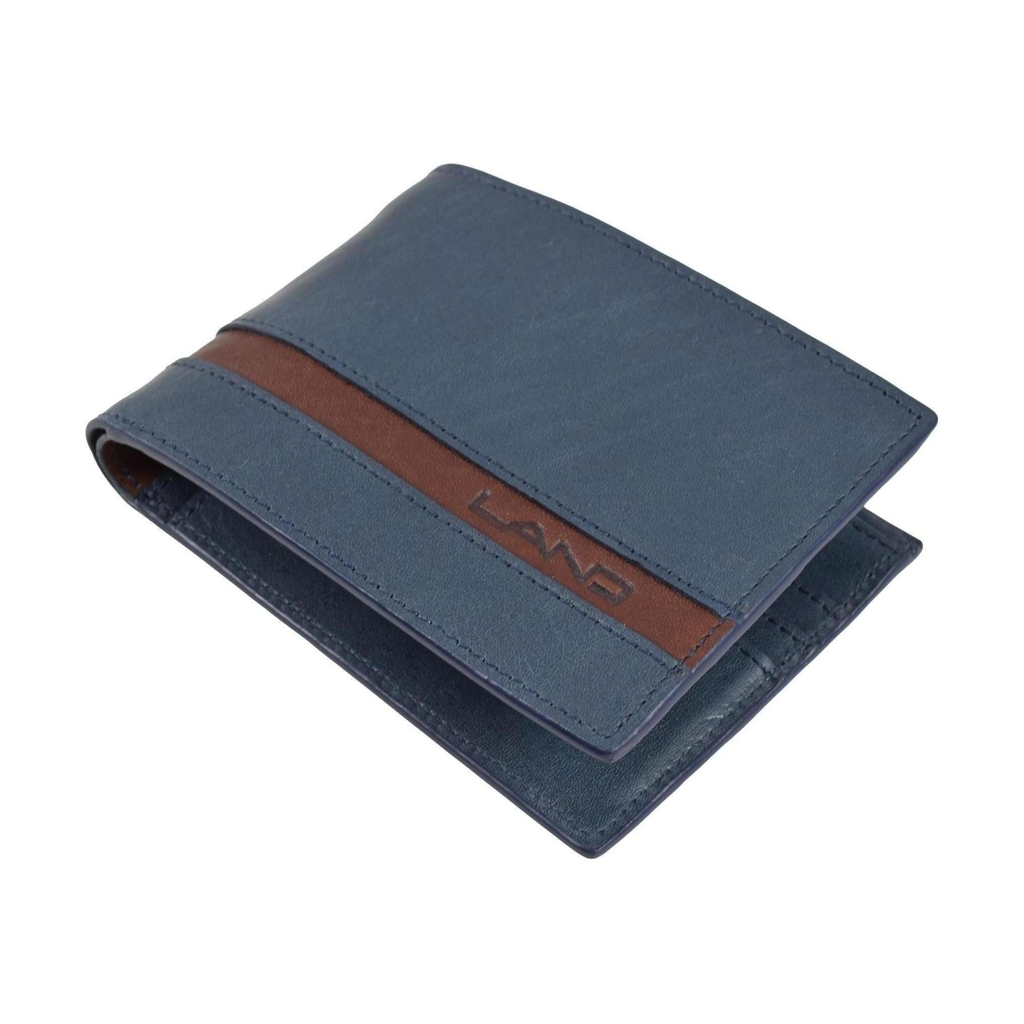 Two Tone Men's Wallet, Wallet | LAND Leather Goods
