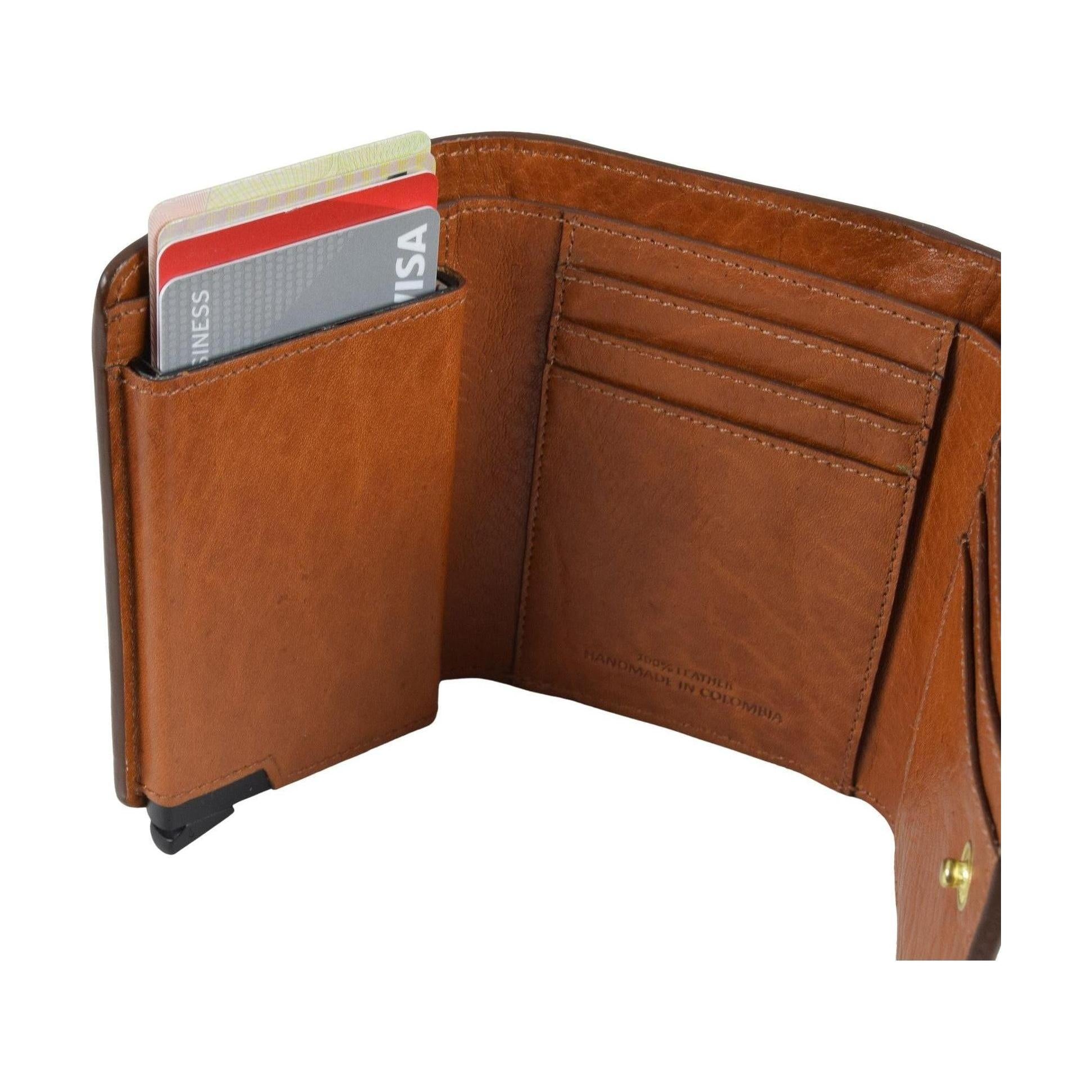 Ladies Pop Up Card Wallet, Wallet | LAND Leather Goods