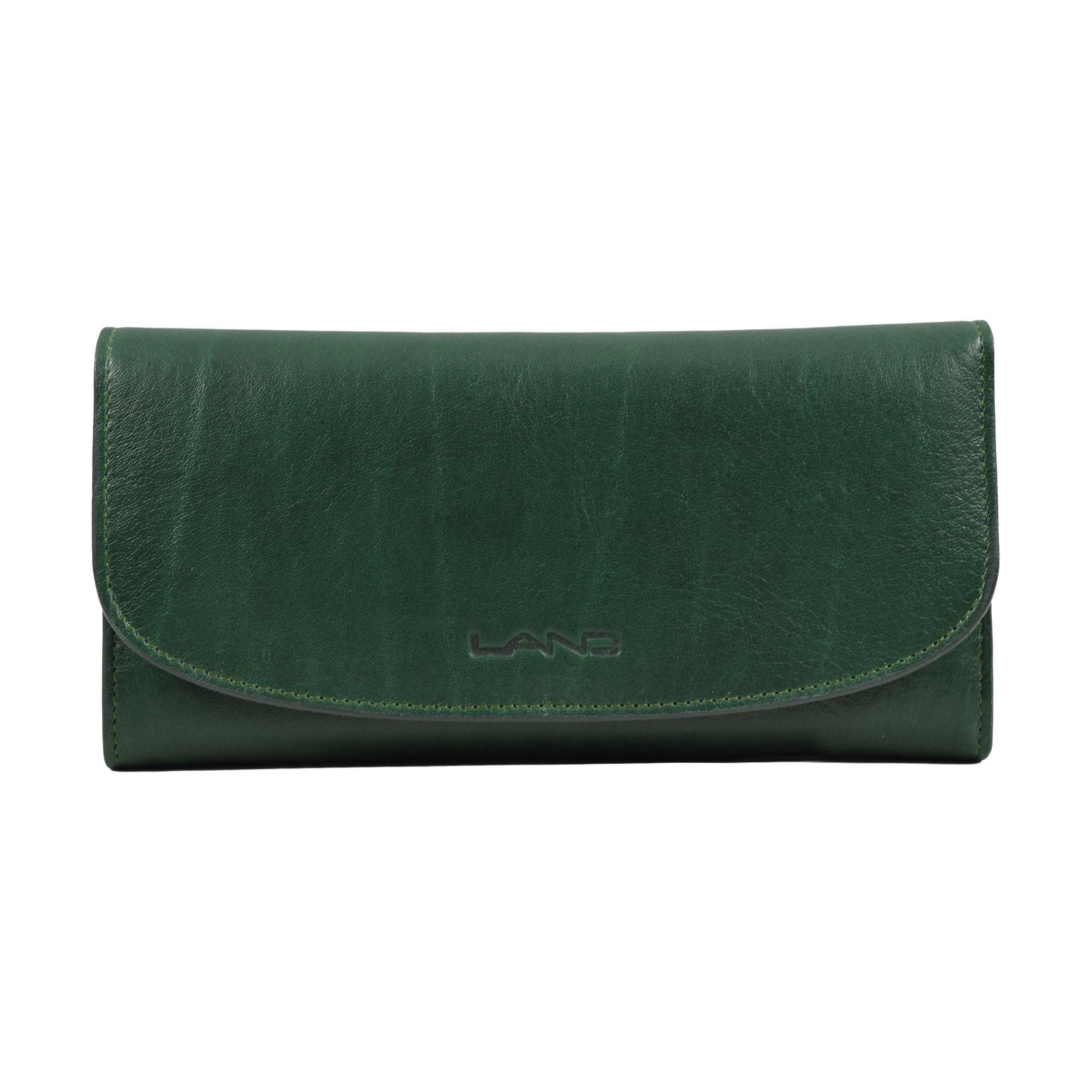 Three Leaf Ladies Wallet, Wallet | LAND Leather Goods