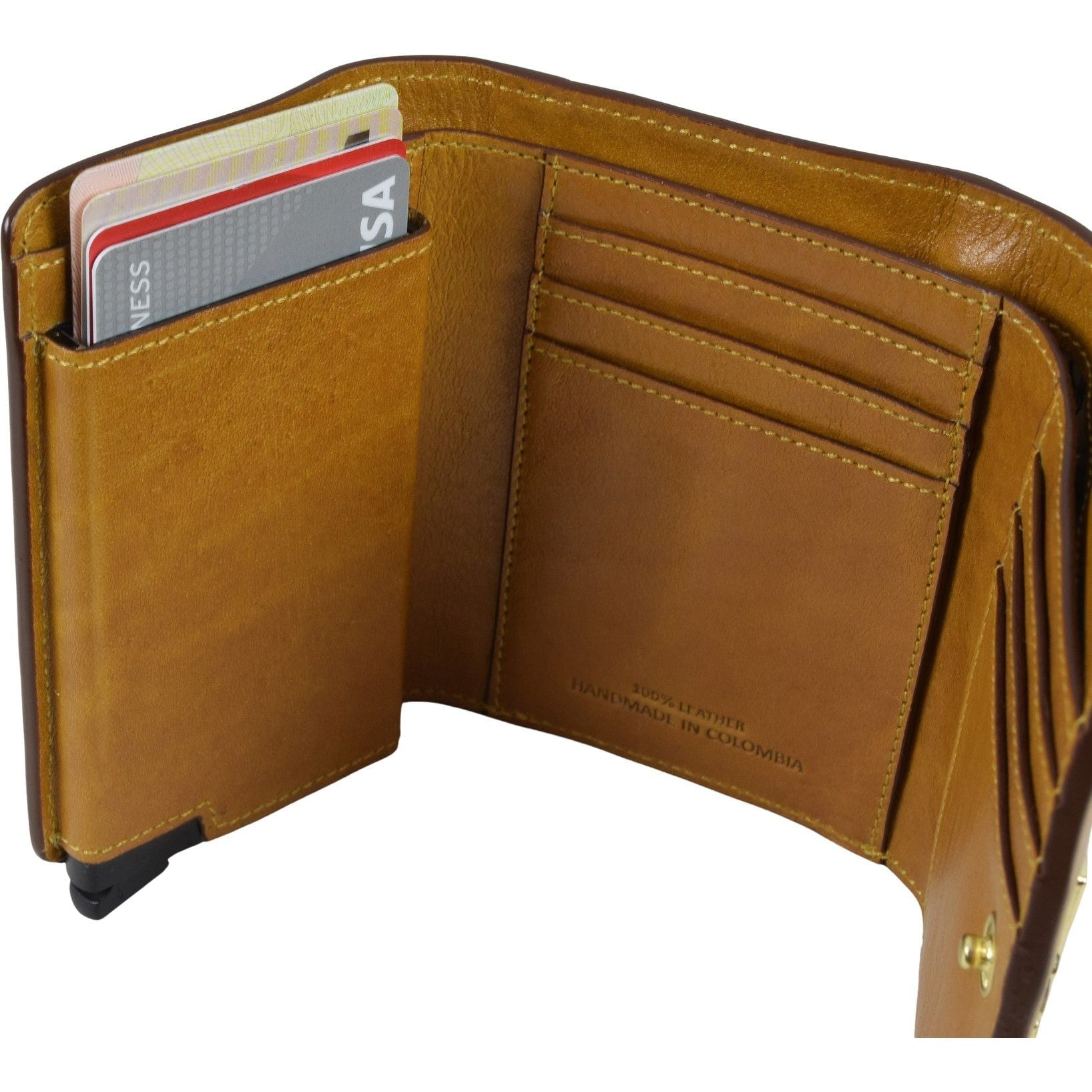 Ladies Pop Up Card Wallet, Wallet | LAND Leather Goods