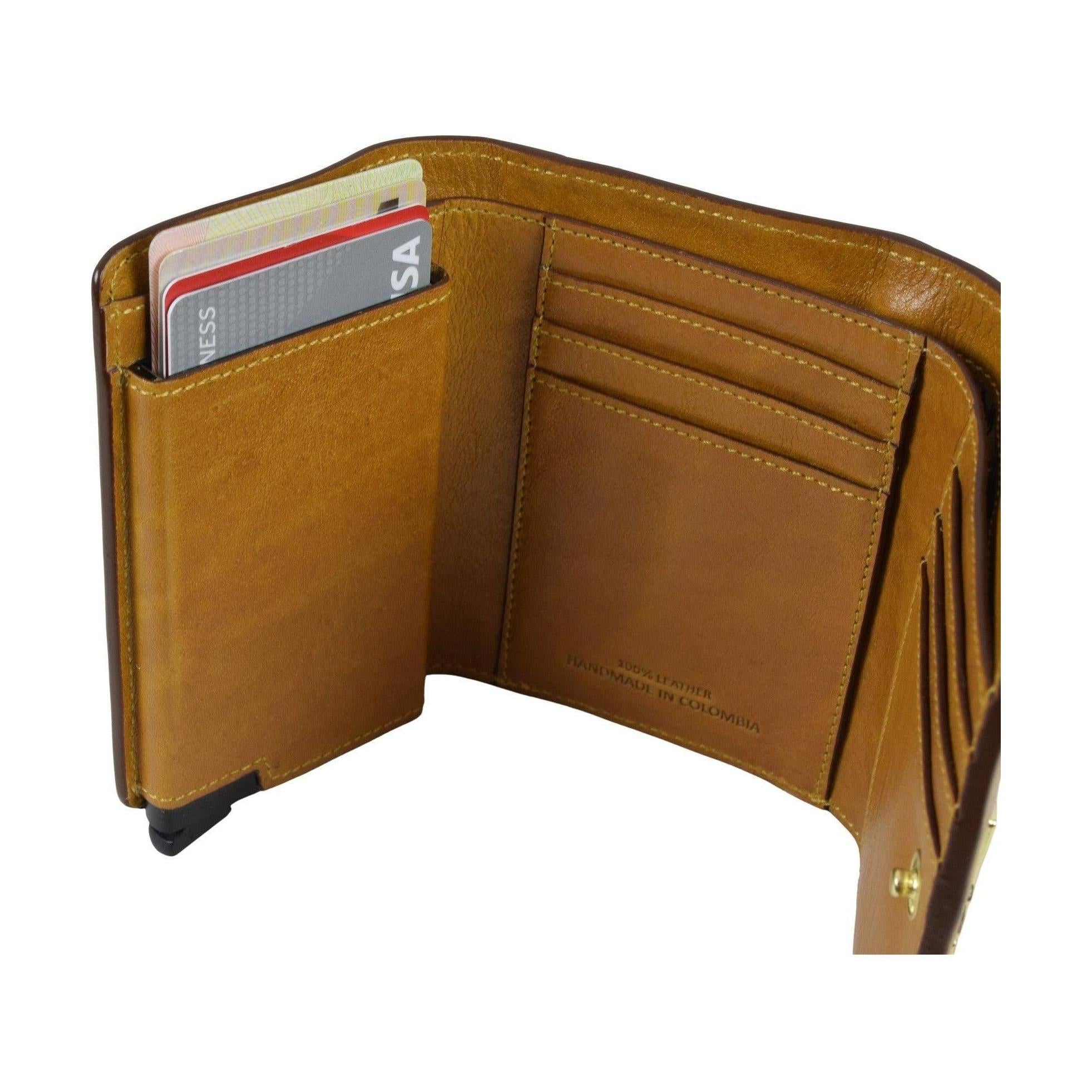 Ladies Pop Up Card Wallet, Wallet | LAND Leather Goods