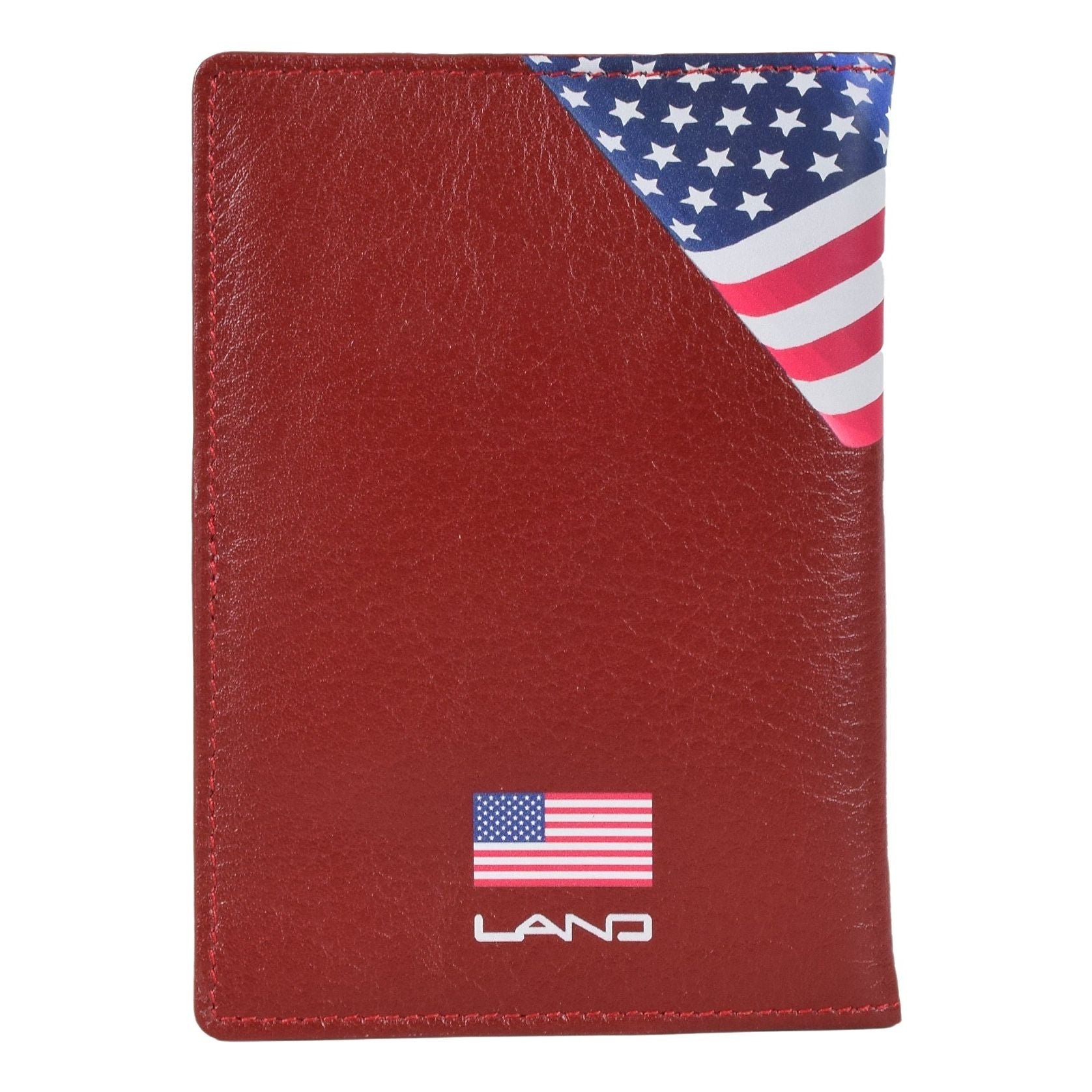 USA Heritage Passport Case, Passport Case | LAND Leather Goods