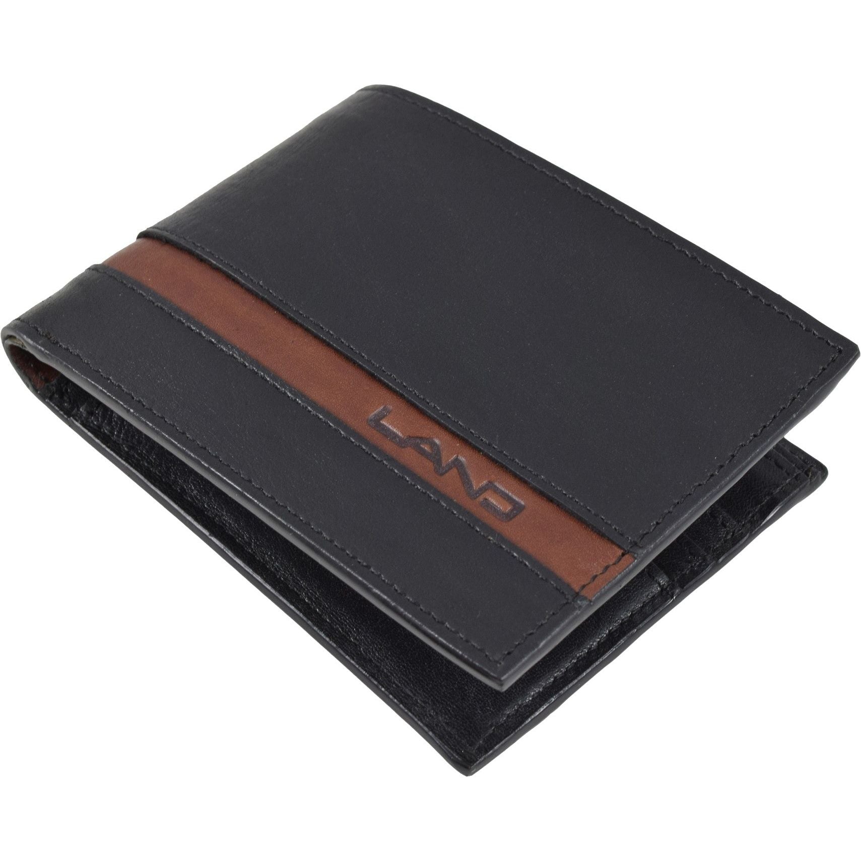 Two Tone Men's Wallet, Wallet | LAND Leather Goods