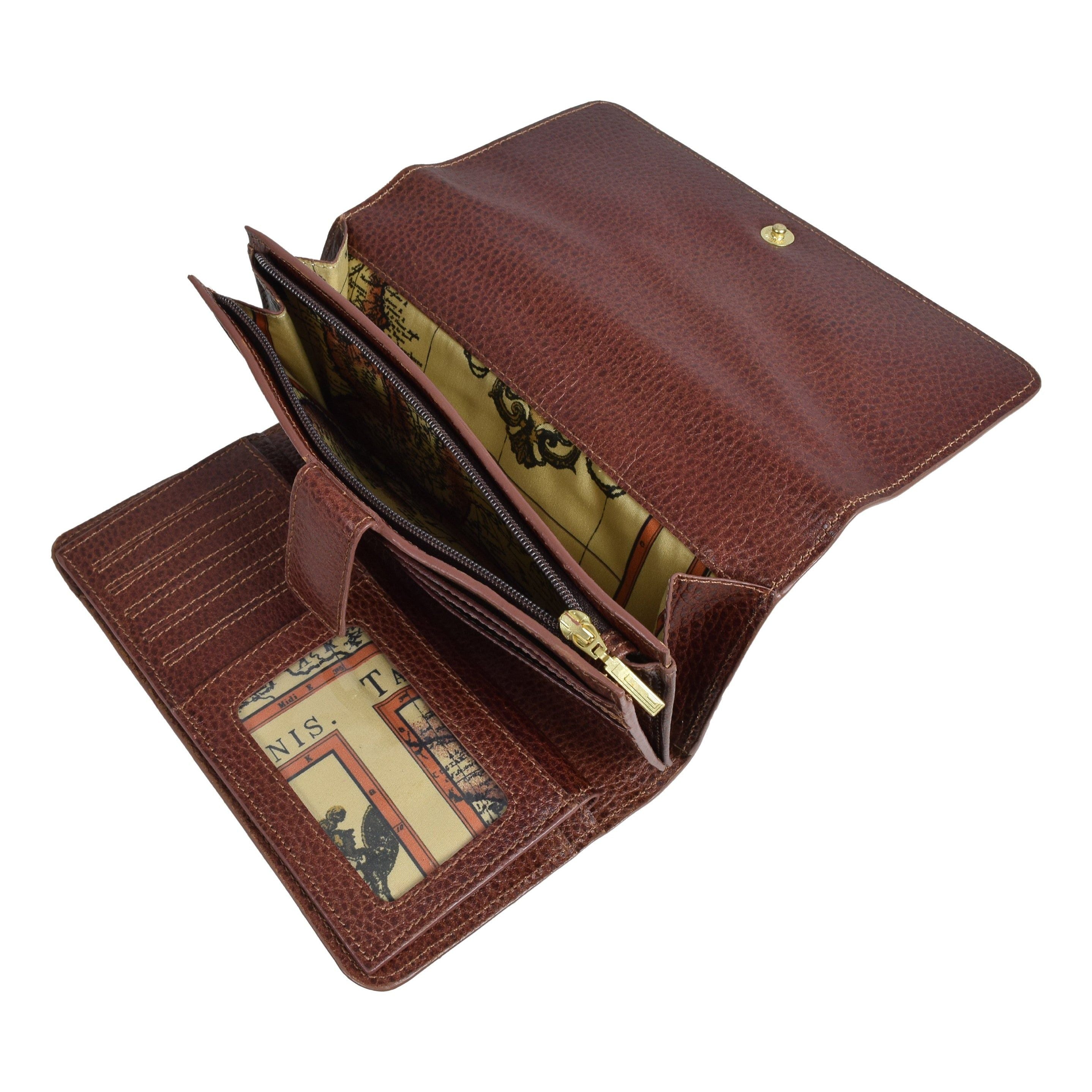 Double Snap Checkbook Wallet, Wallet | LAND Leather Goods