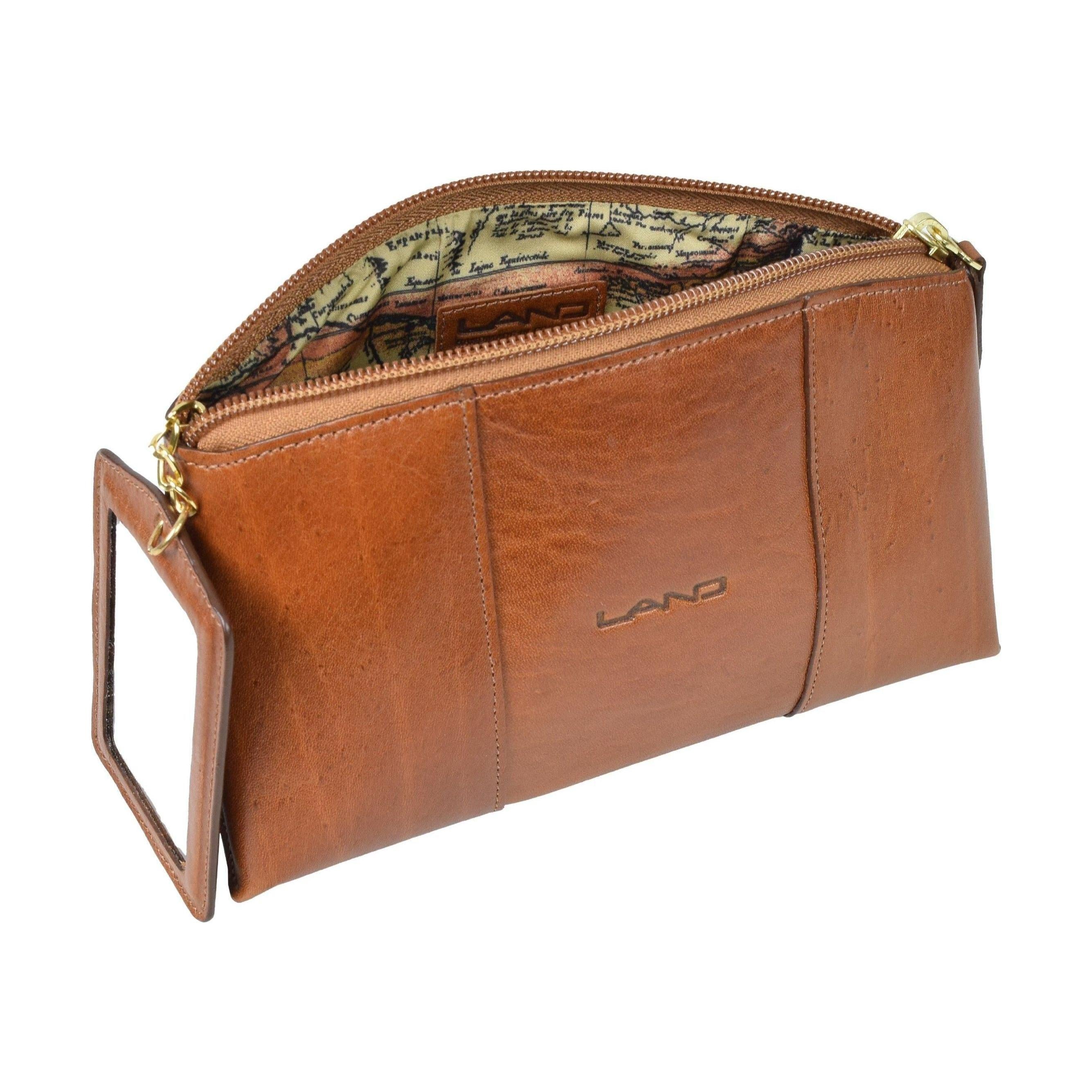 Cosmetic Pouch With Mirror, Cosmetic Pouch | LAND Leather Goods