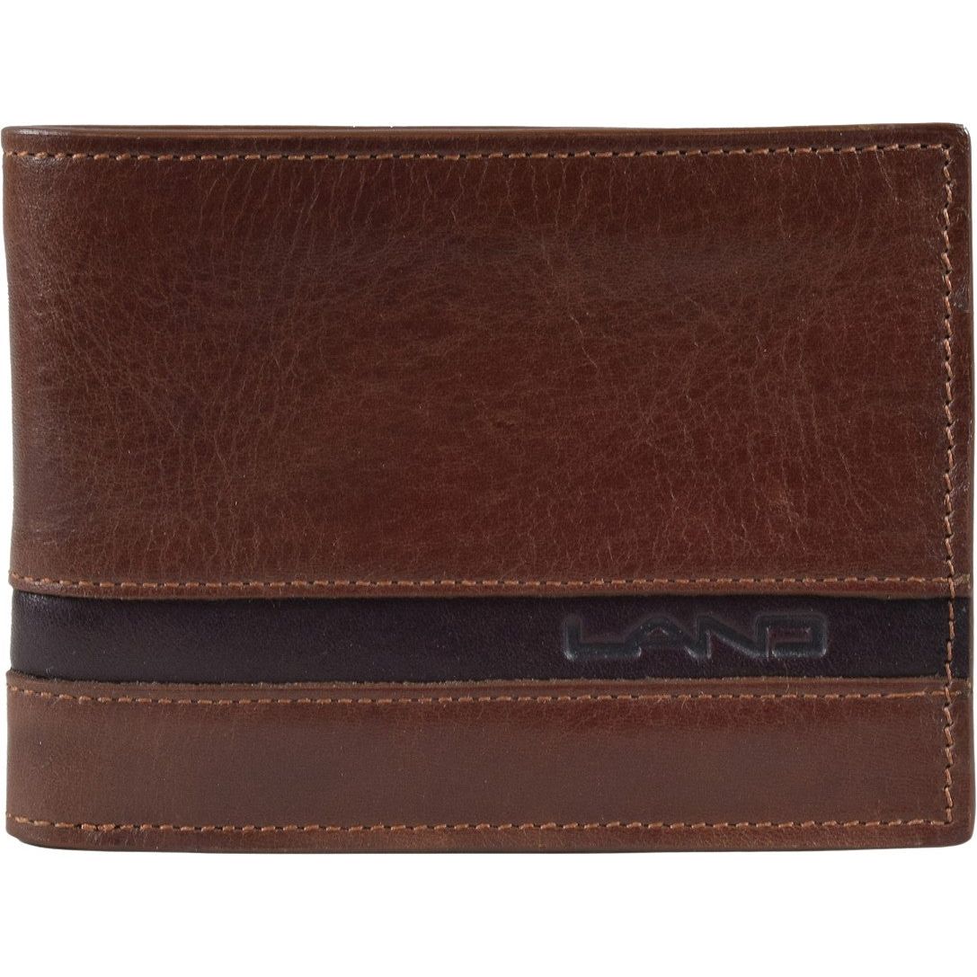 Two Tone Men's Wallet, Wallet | LAND Leather Goods