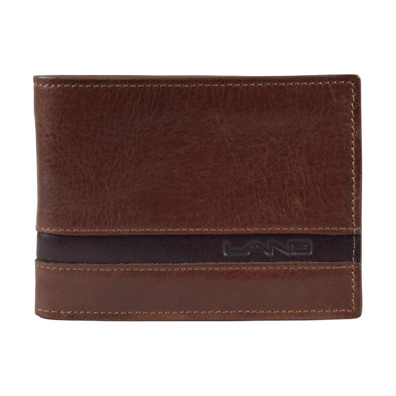 Two Tone Men's Wallet, Wallet | LAND Leather Goods
