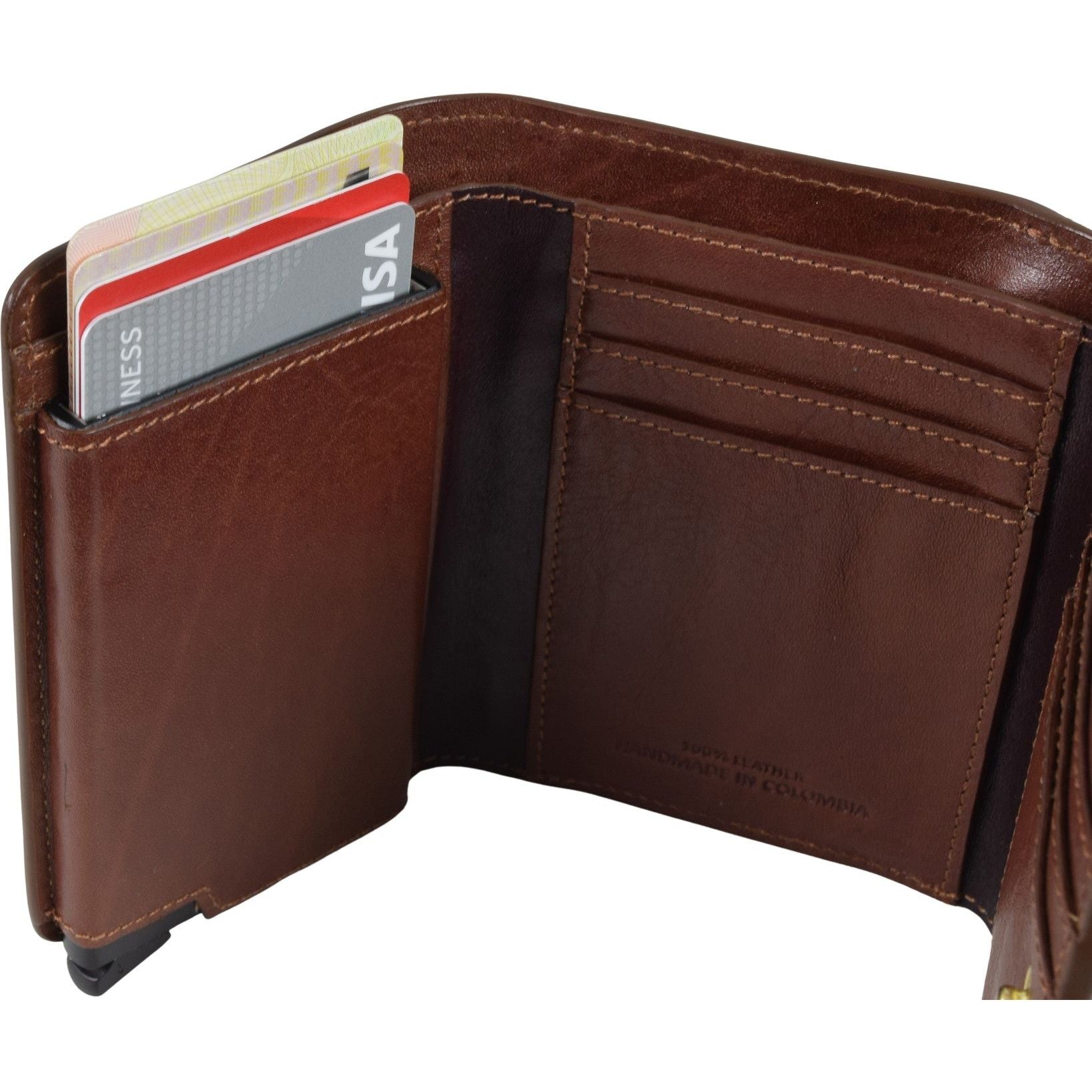 Ladies Pop Up Card Wallet, Wallet | LAND Leather Goods