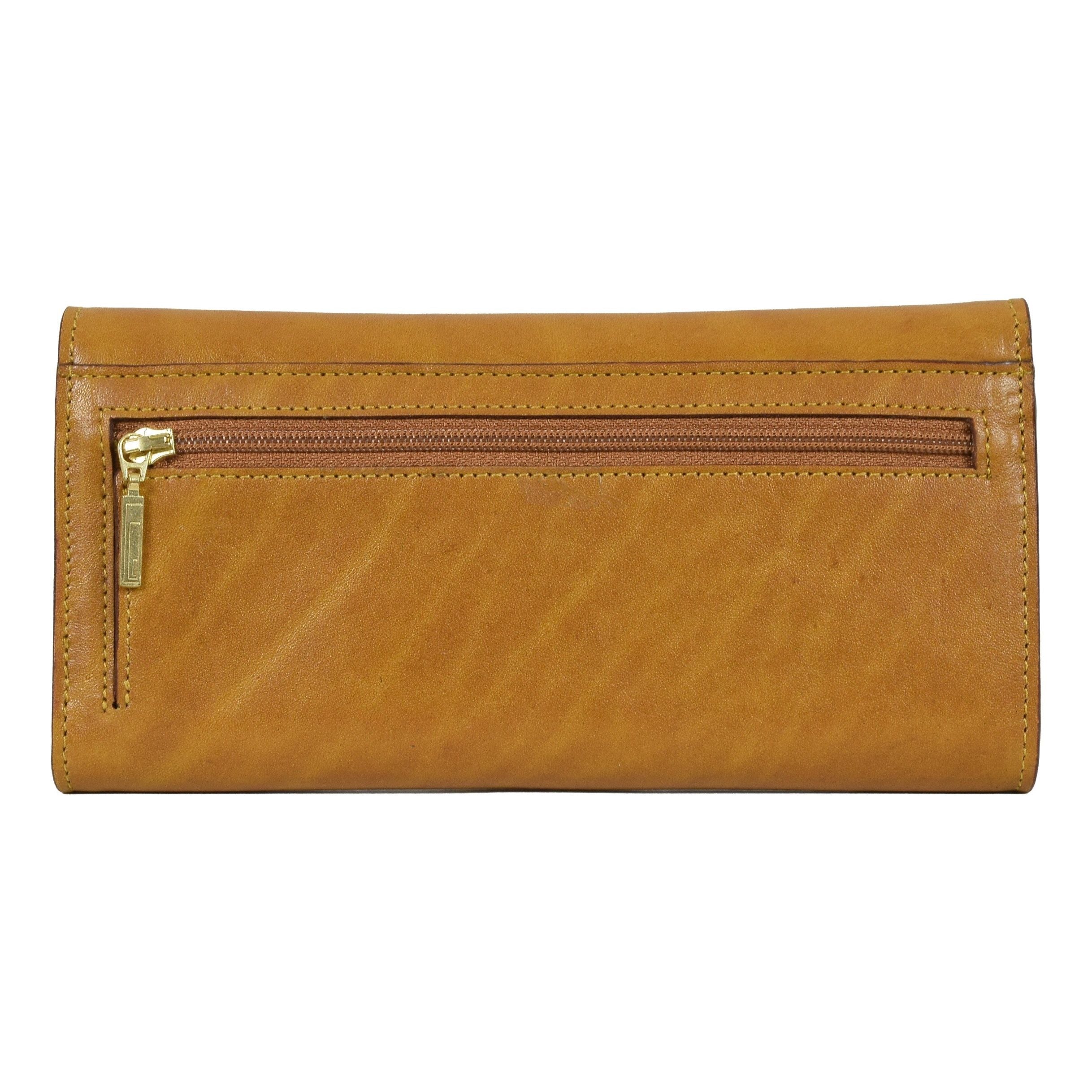 Three Leaf Ladies Wallet, Wallet | LAND Leather Goods