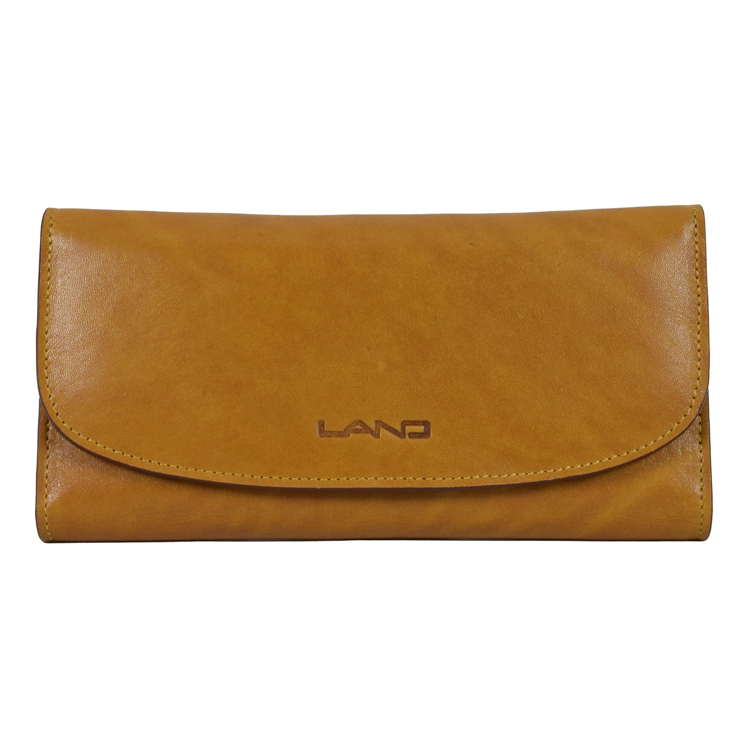 Three Leaf Ladies Wallet, Wallet | LAND Leather Goods