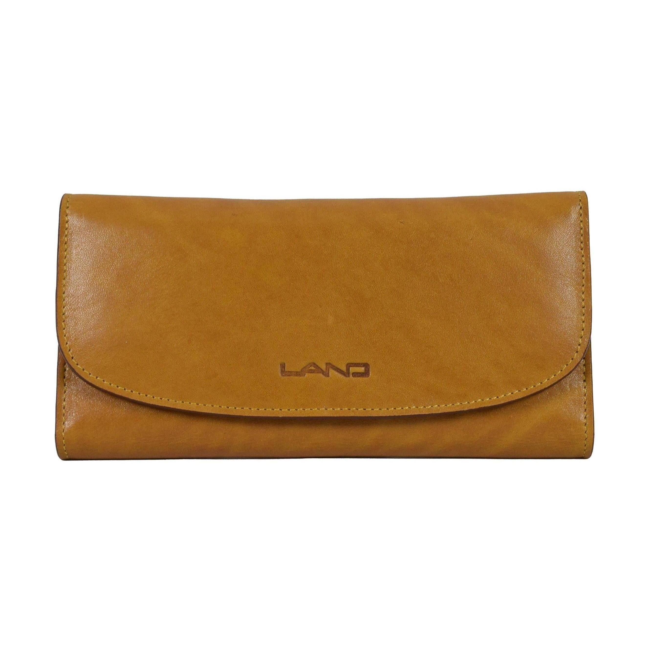 Three Leaf Ladies Wallet, Wallet | LAND Leather Goods