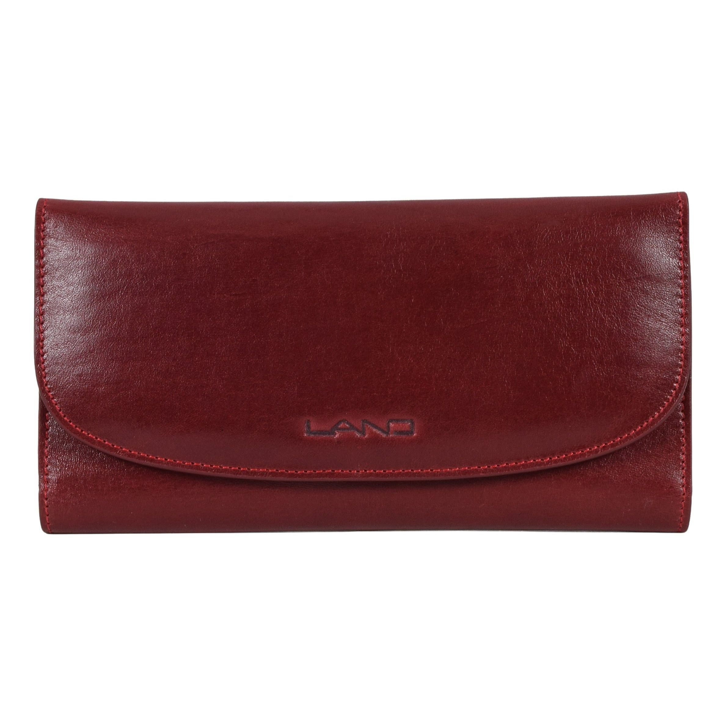 Three Leaf Ladies Wallet, Wallet | LAND Leather Goods