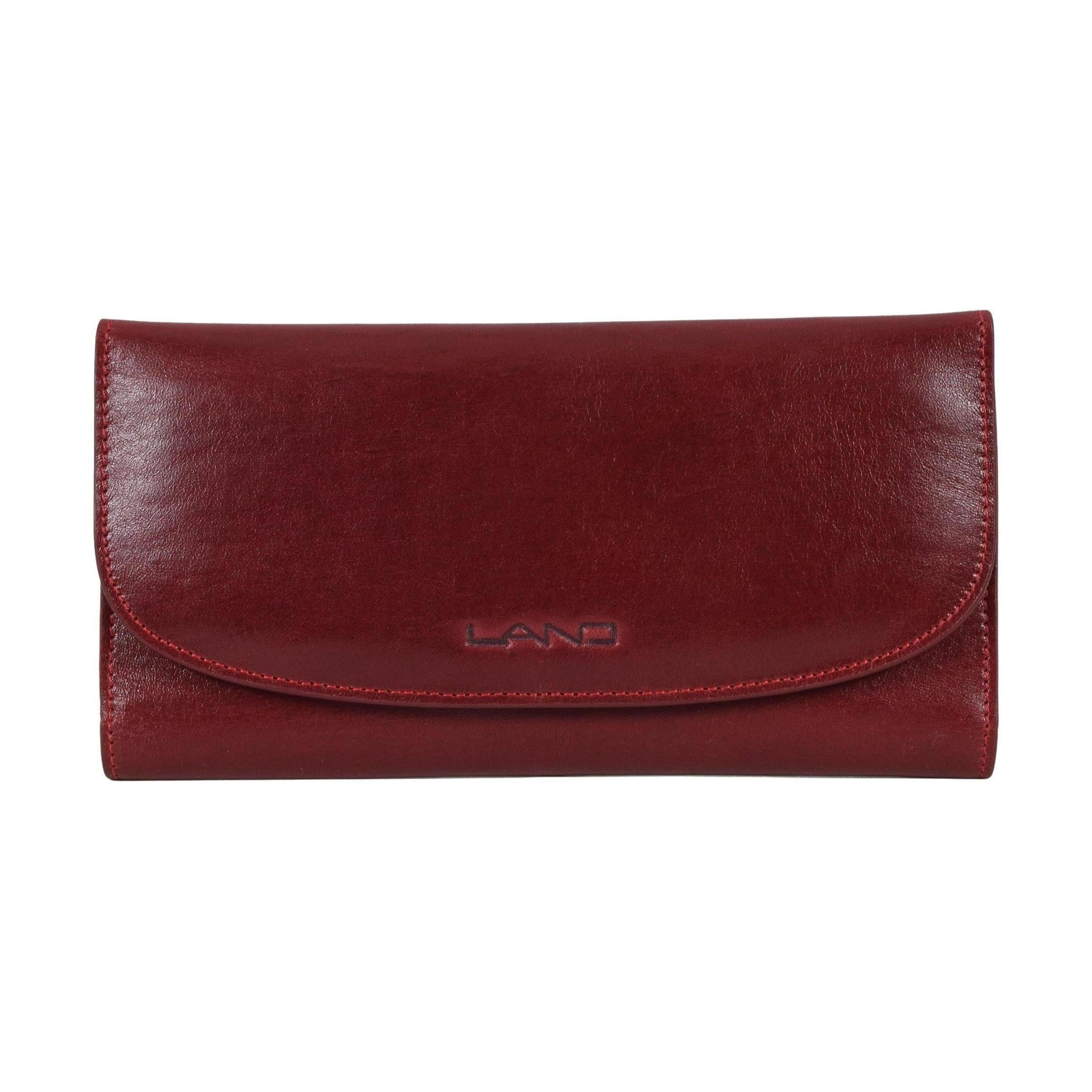 Three Leaf Ladies Wallet, Wallet | LAND Leather Goods