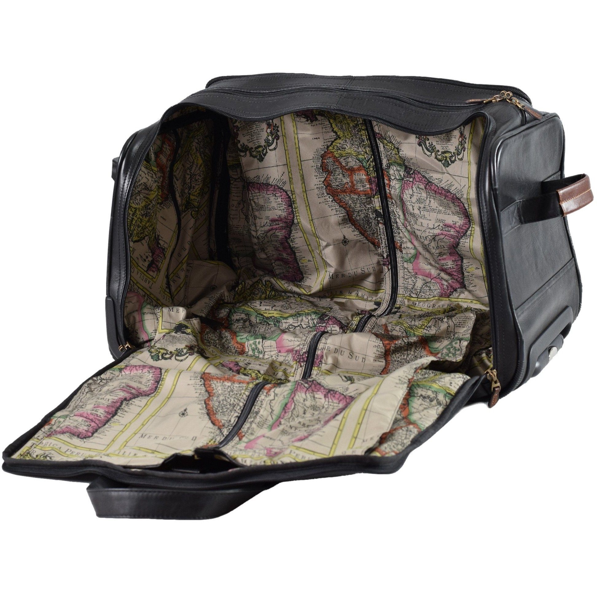 Santa Fe Rolling Garment Duffel Bag, Garment Bag | LAND Leather