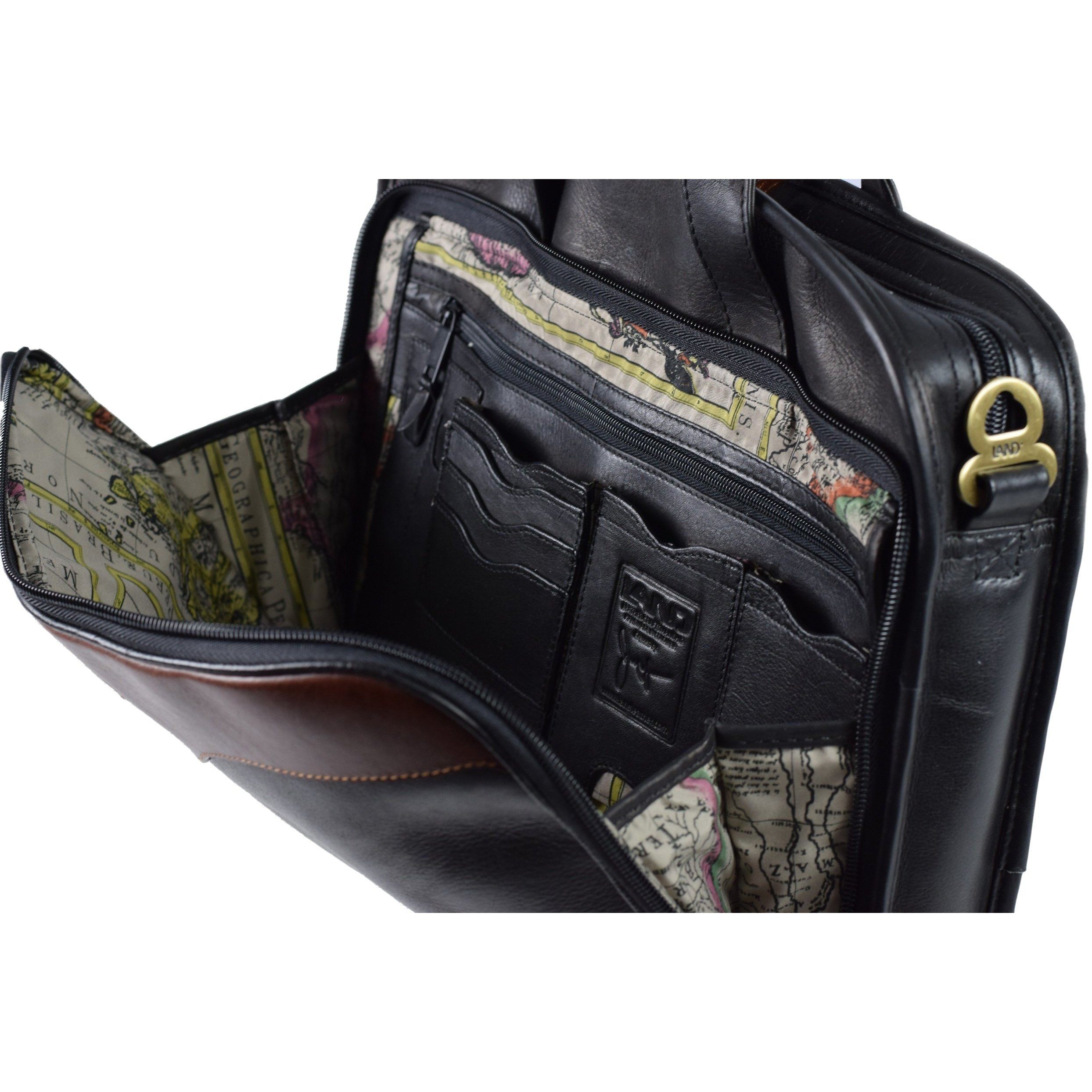 Santa Fe Slim Day Brief, Briefcase | LAND Leather