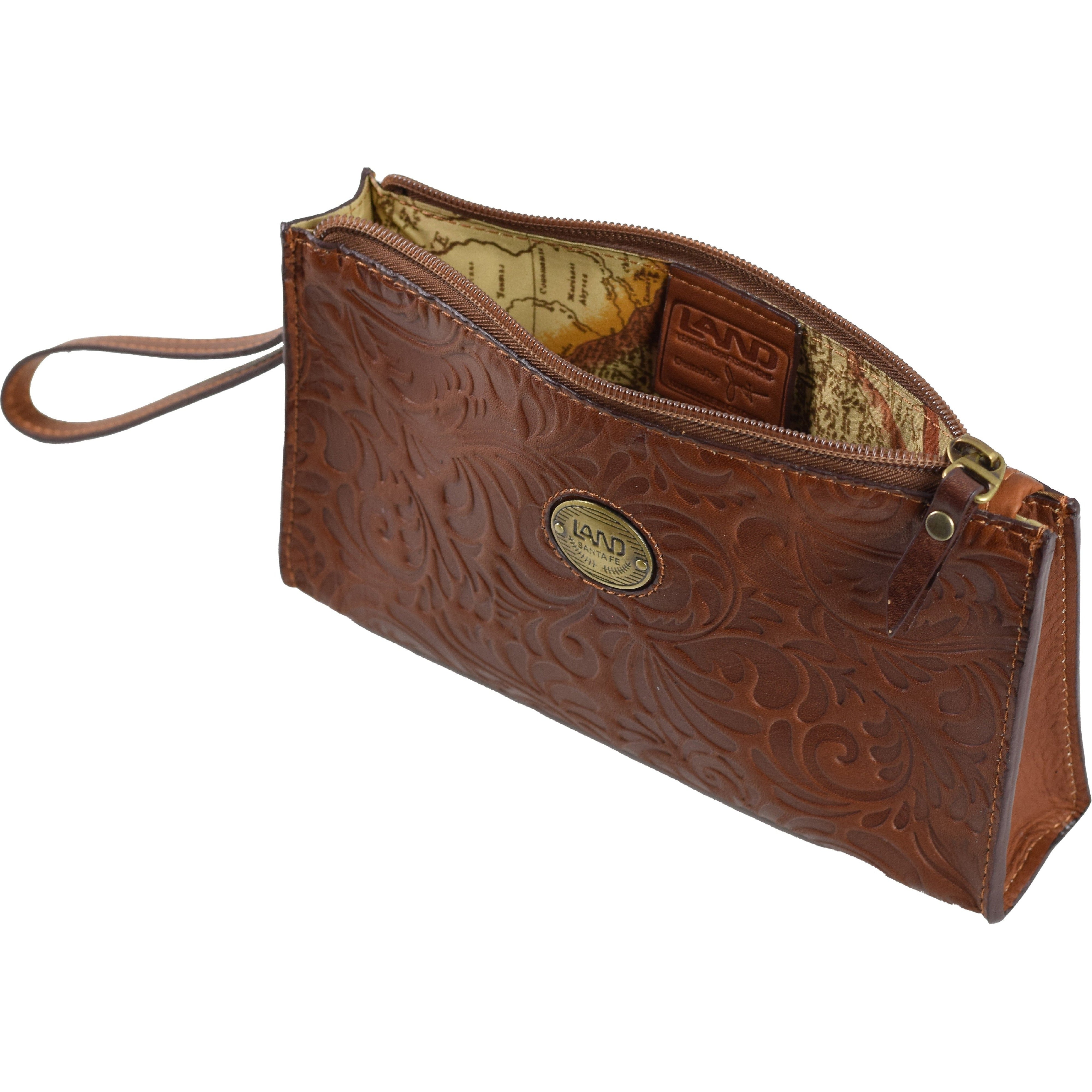 Santa Fe Wristlet Clutch - LAND Leather Goods