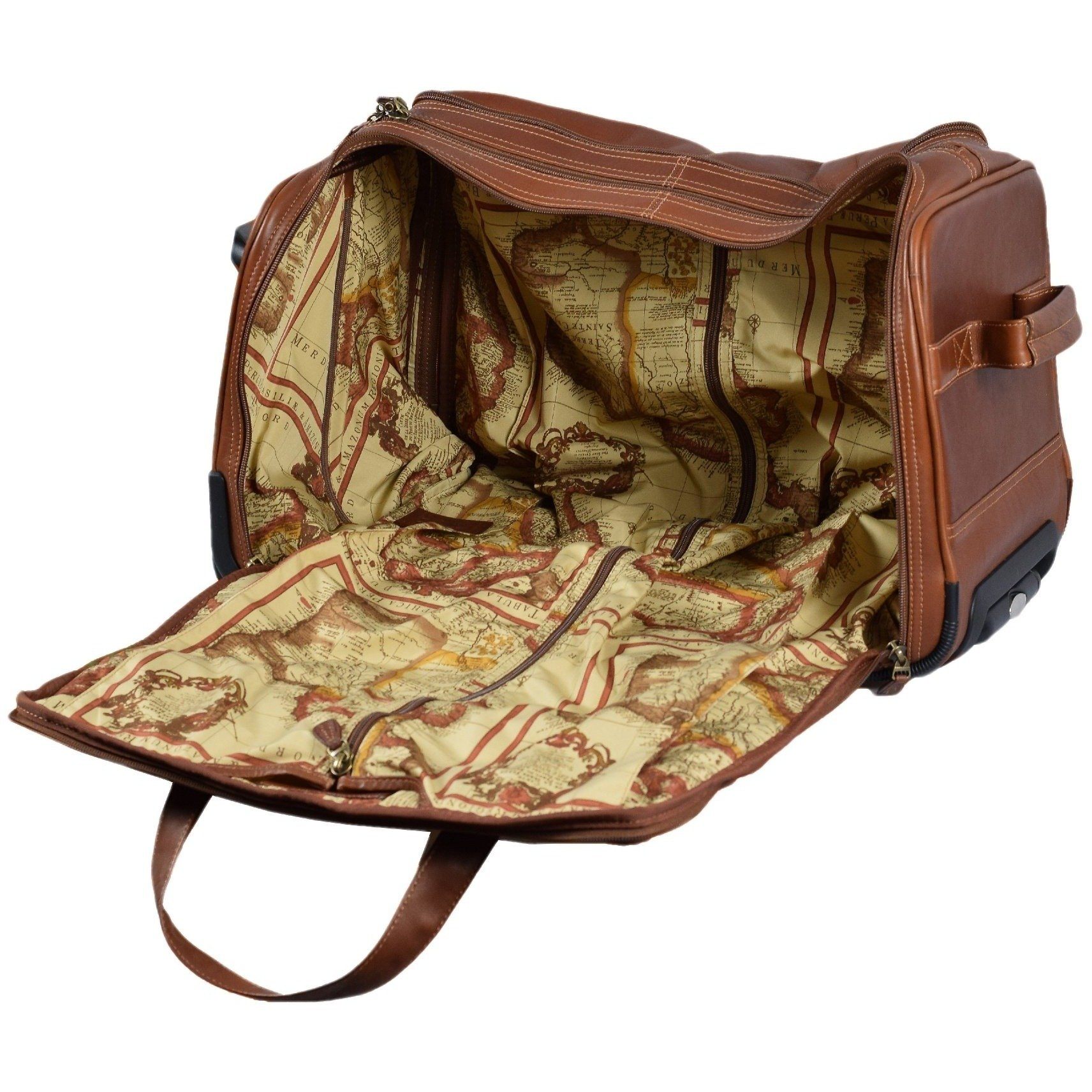 Santa Fe Rolling Garment Duffel Bag, Garment Bag | LAND Leather