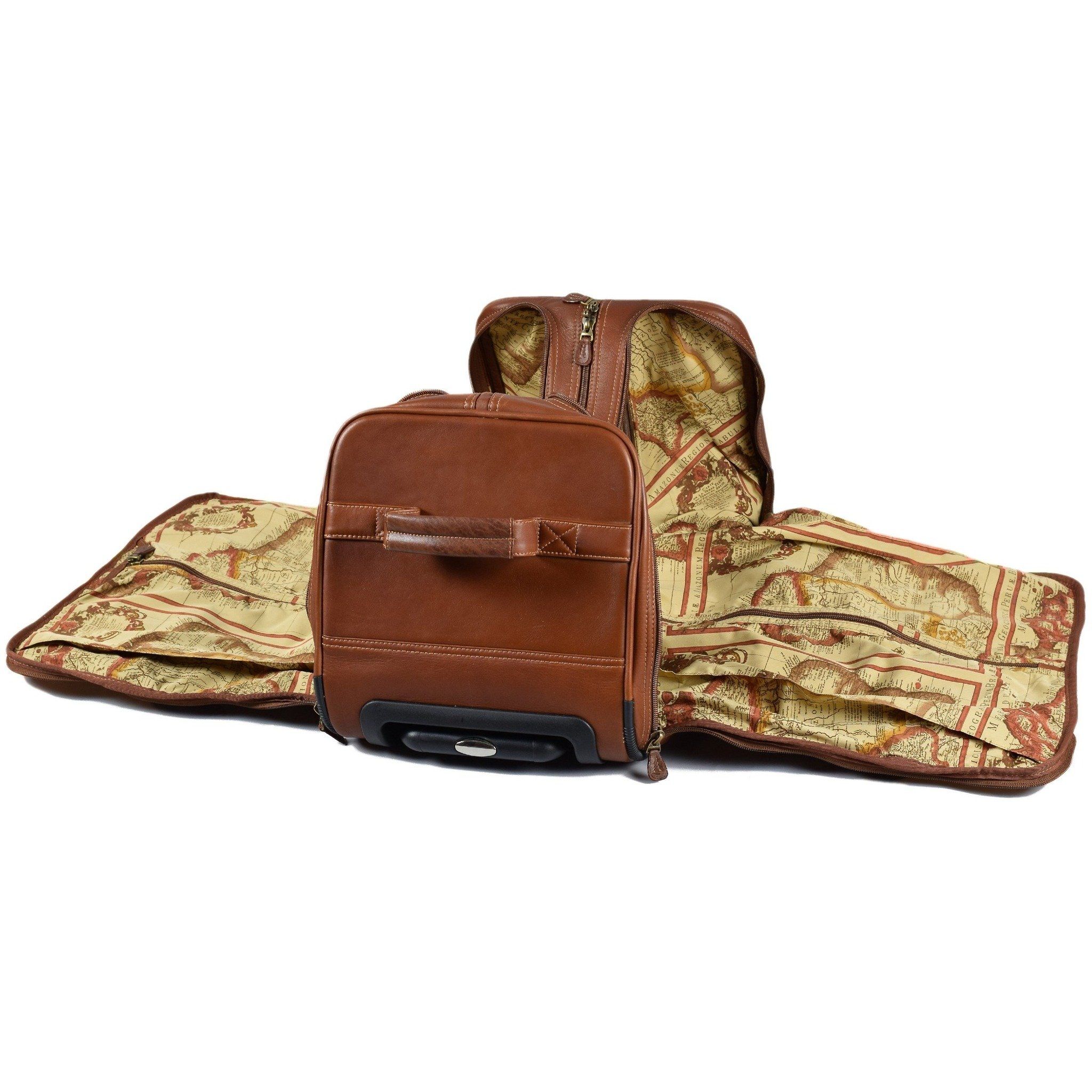 Santa Fe Rolling Garment Duffel Bag, Garment Bag | LAND Leather