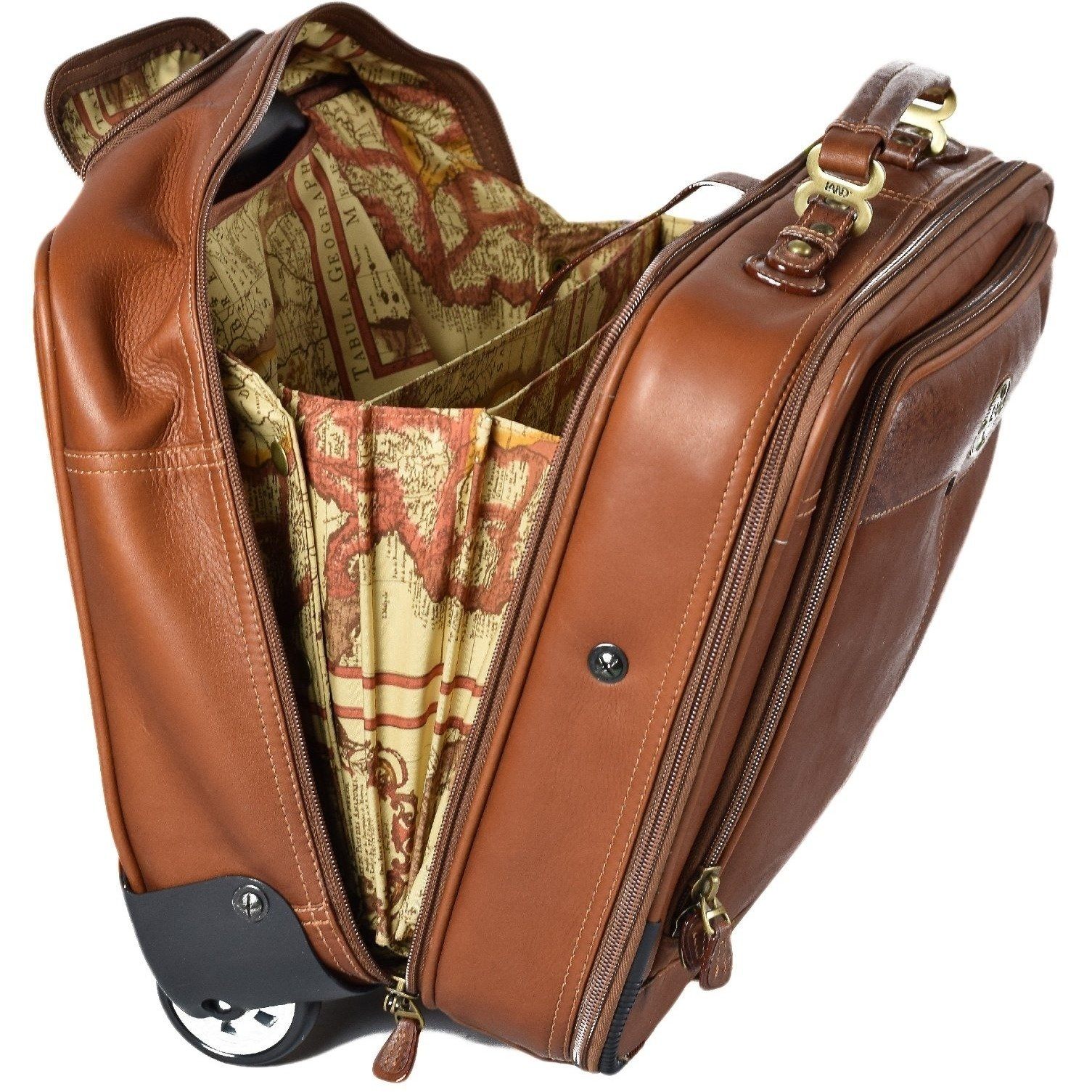 Santa Fe Wheeled Briefcase, Briefcase | LAND Leather