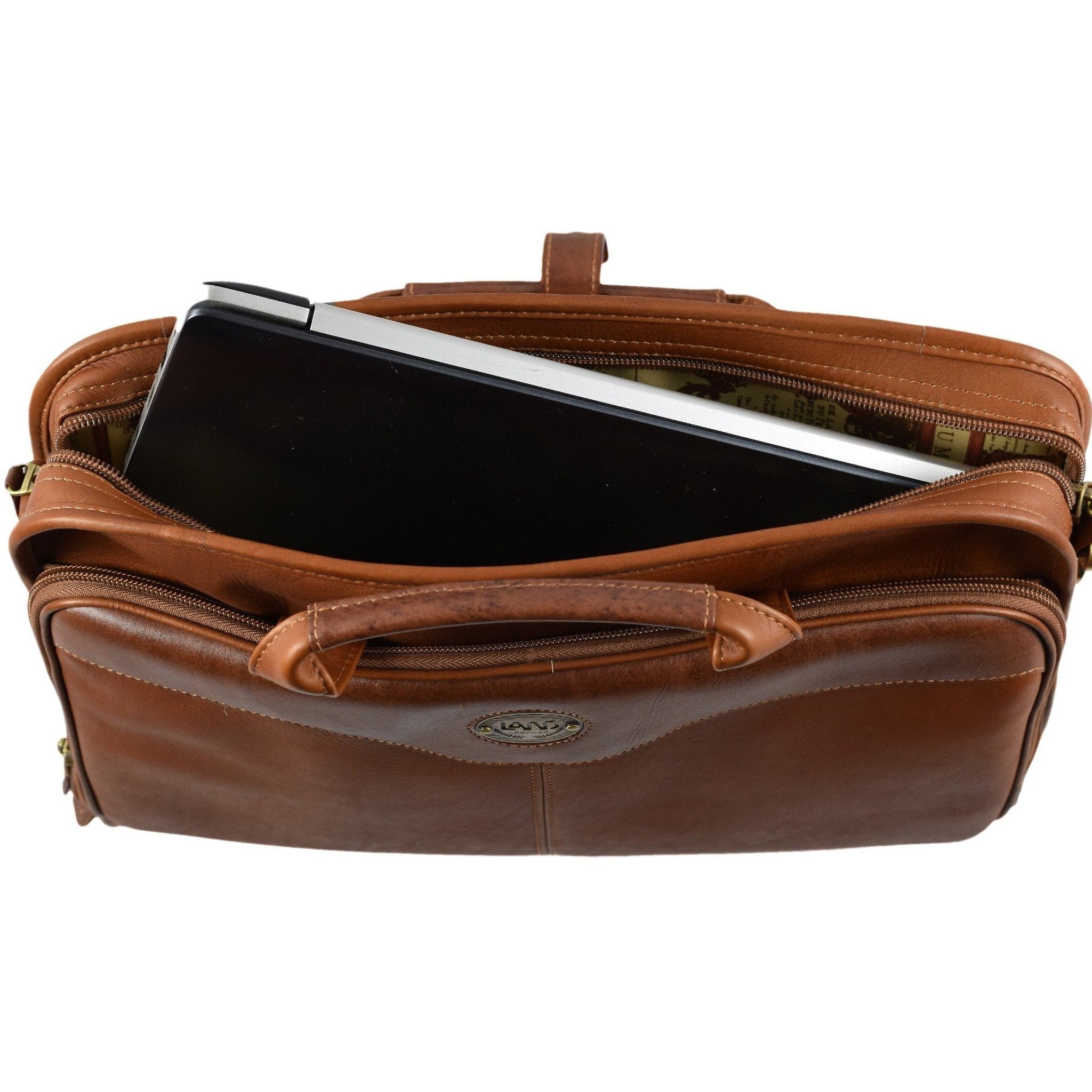 Santa Fe Slim Day Brief, Briefcase | LAND Leather
