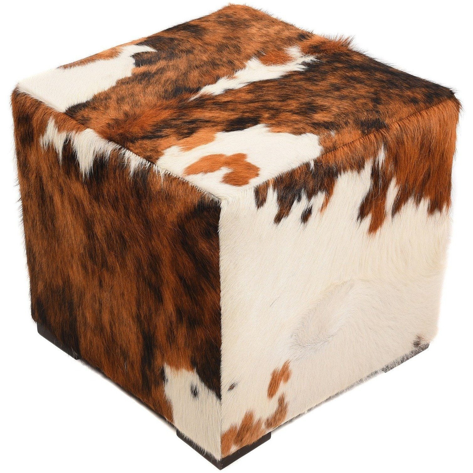 Natural Cowhide Pouf, LAND Puff | LAND Leather