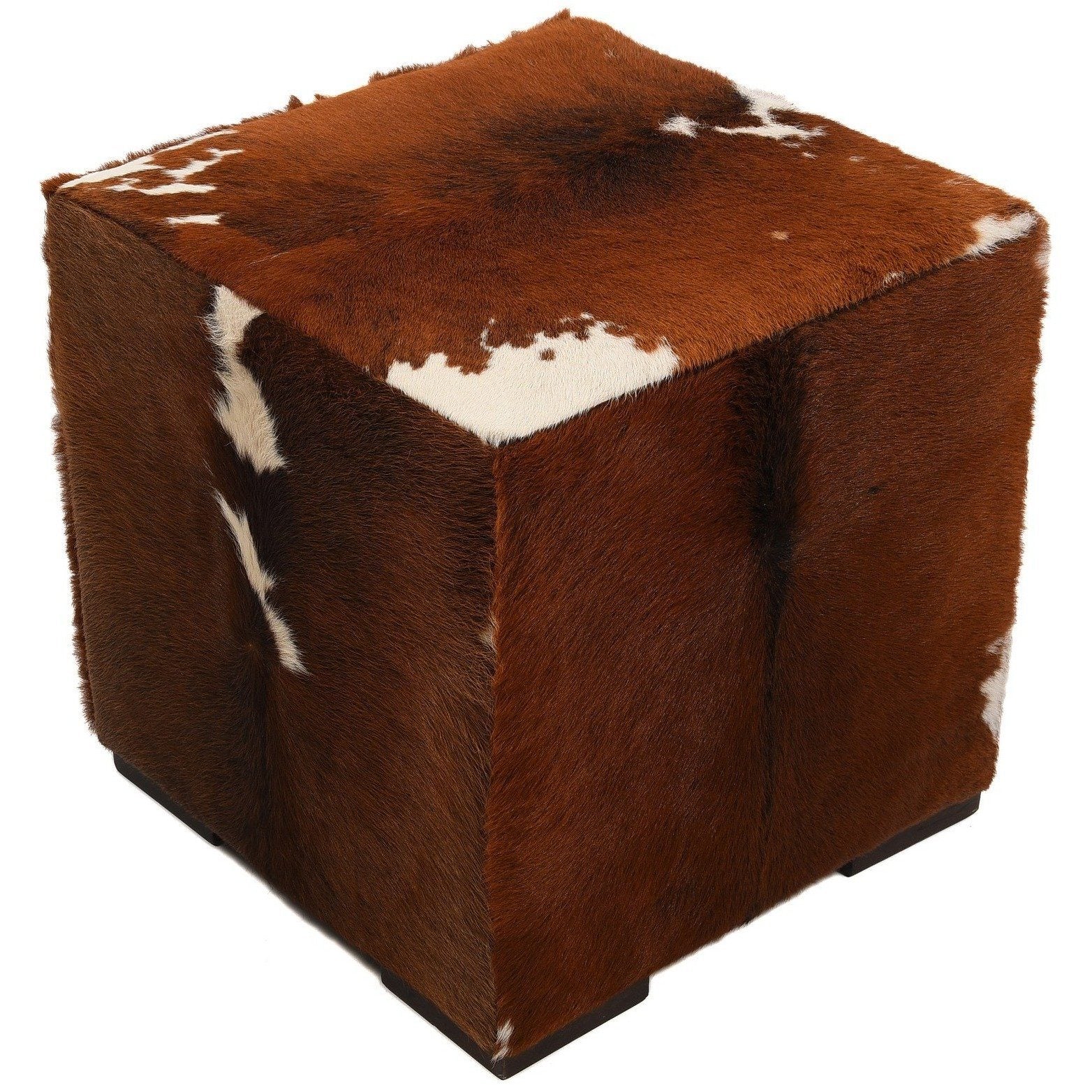 Natural Cowhide Pouf, LAND Puff | LAND Leather