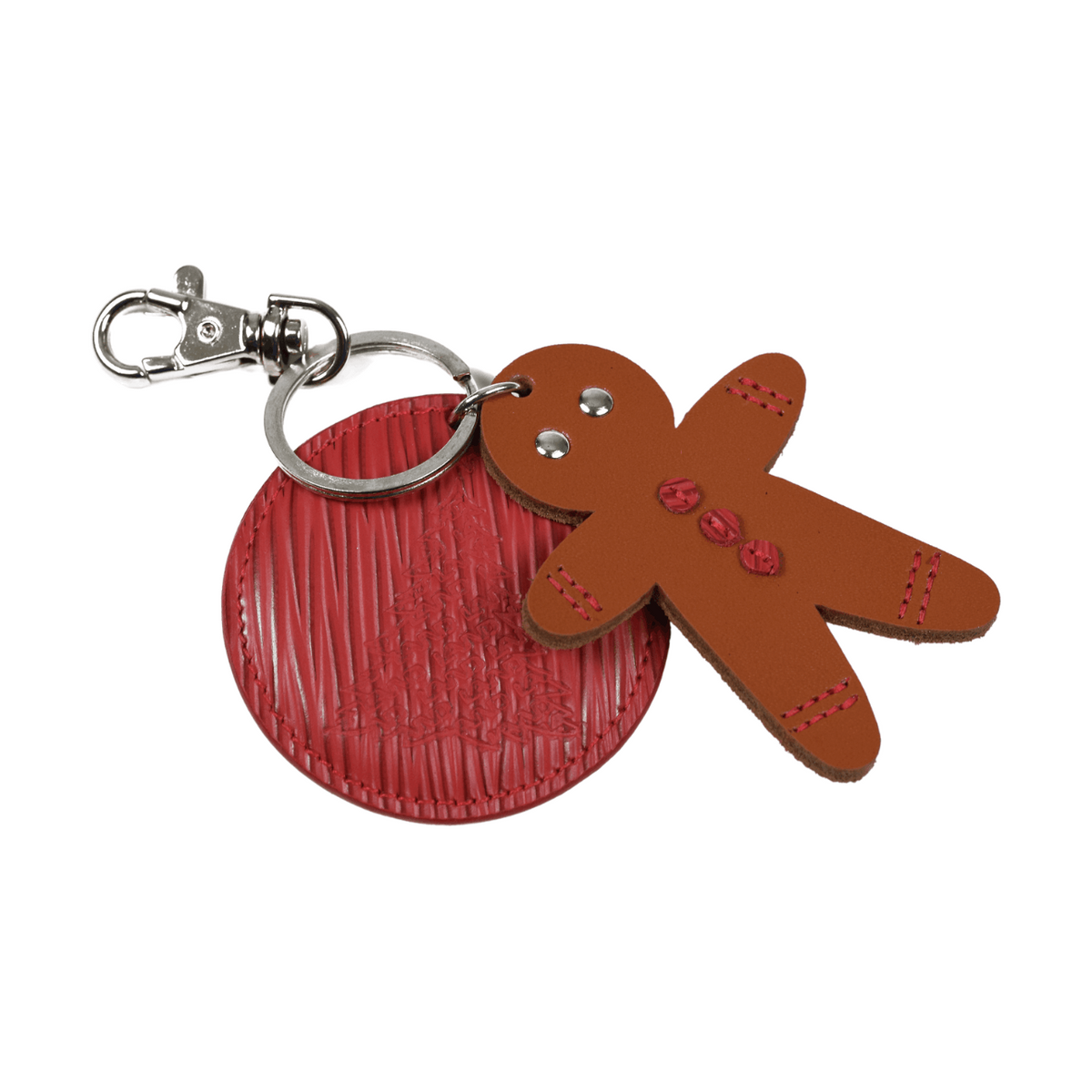 Gingerbread Man Key Ring - LAND Leather Goods