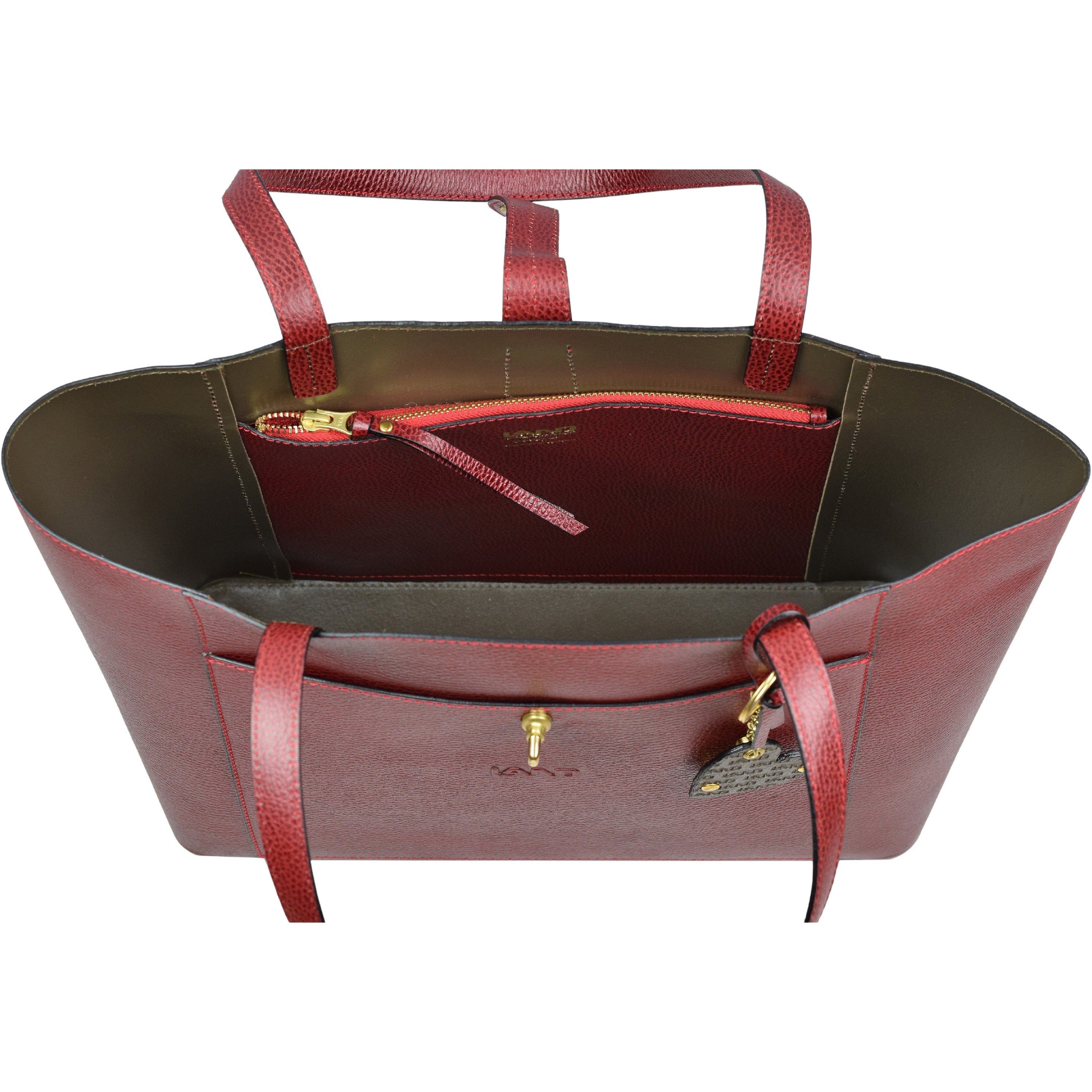 Bisenzio Ruby Shopper - LAND Leather Goods