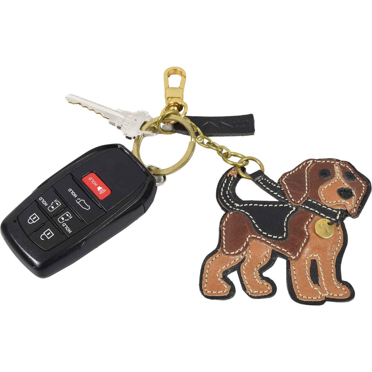 K-9 Friend Keyring, Key Ring | LAND Leather Goods