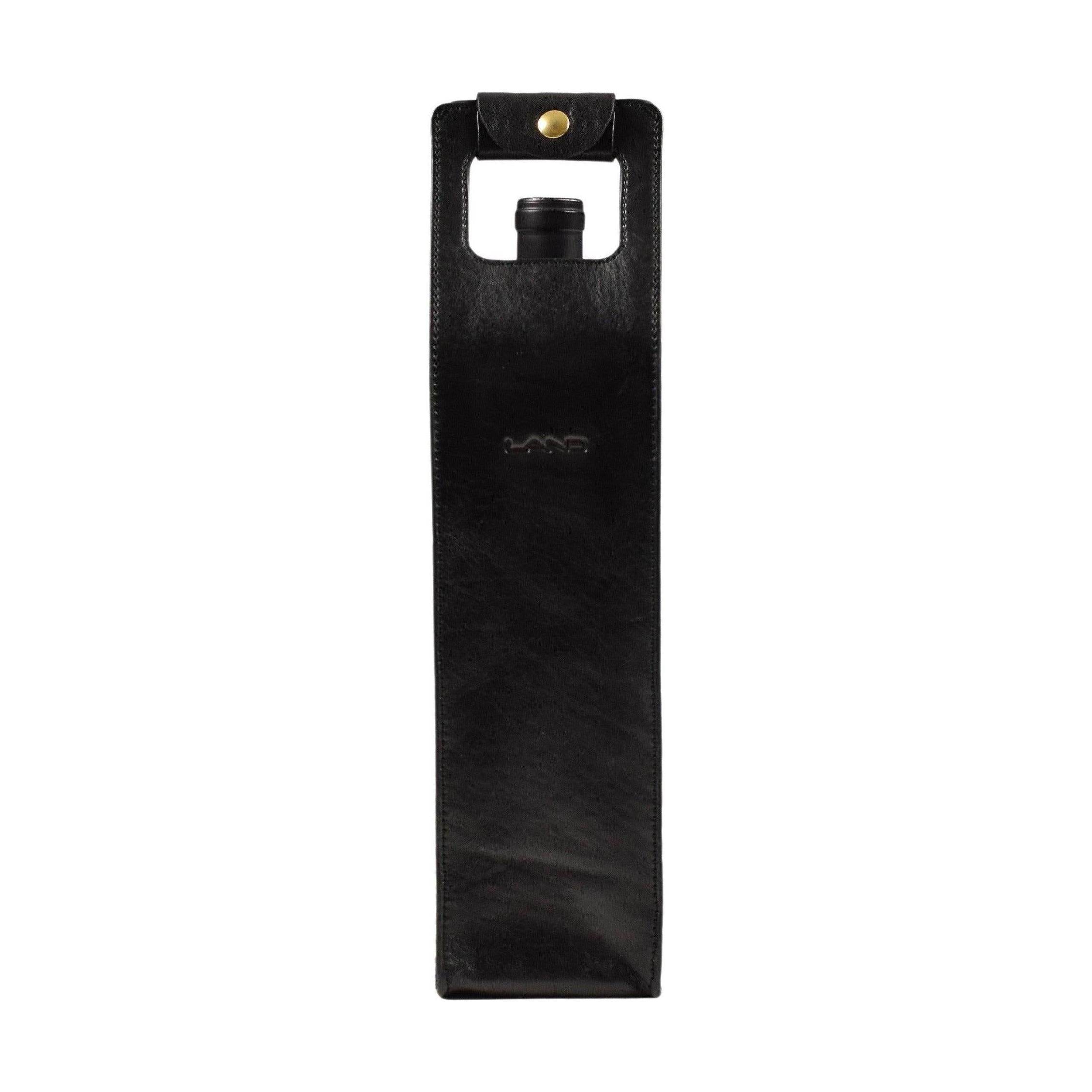 Limited Wine Bottle Tote - LAND Leather Goods